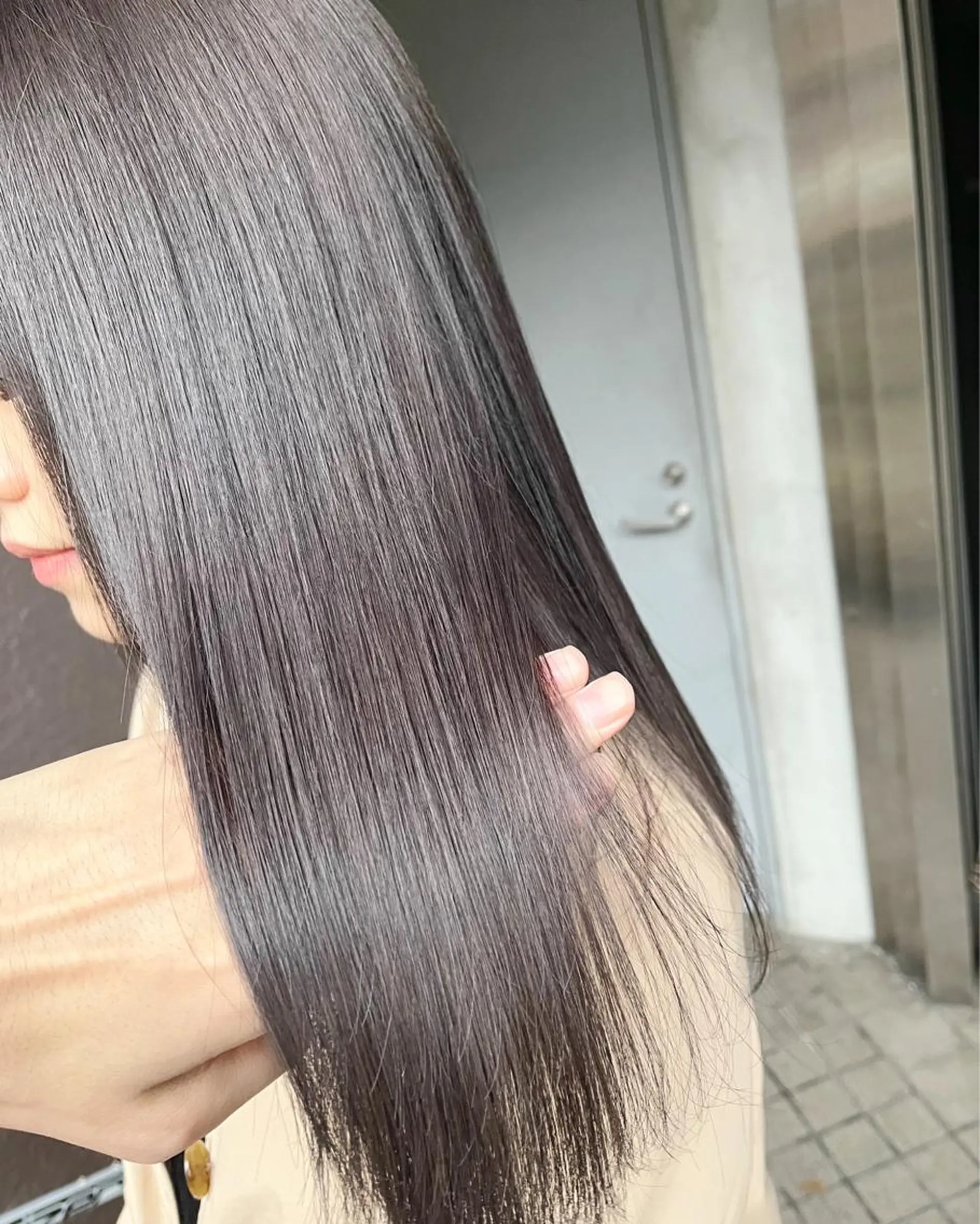 ロング カラー 透明感カラー グレージュ トリートメント HIYOSHI　✂︎ 艶髪職人のヘアスタイル