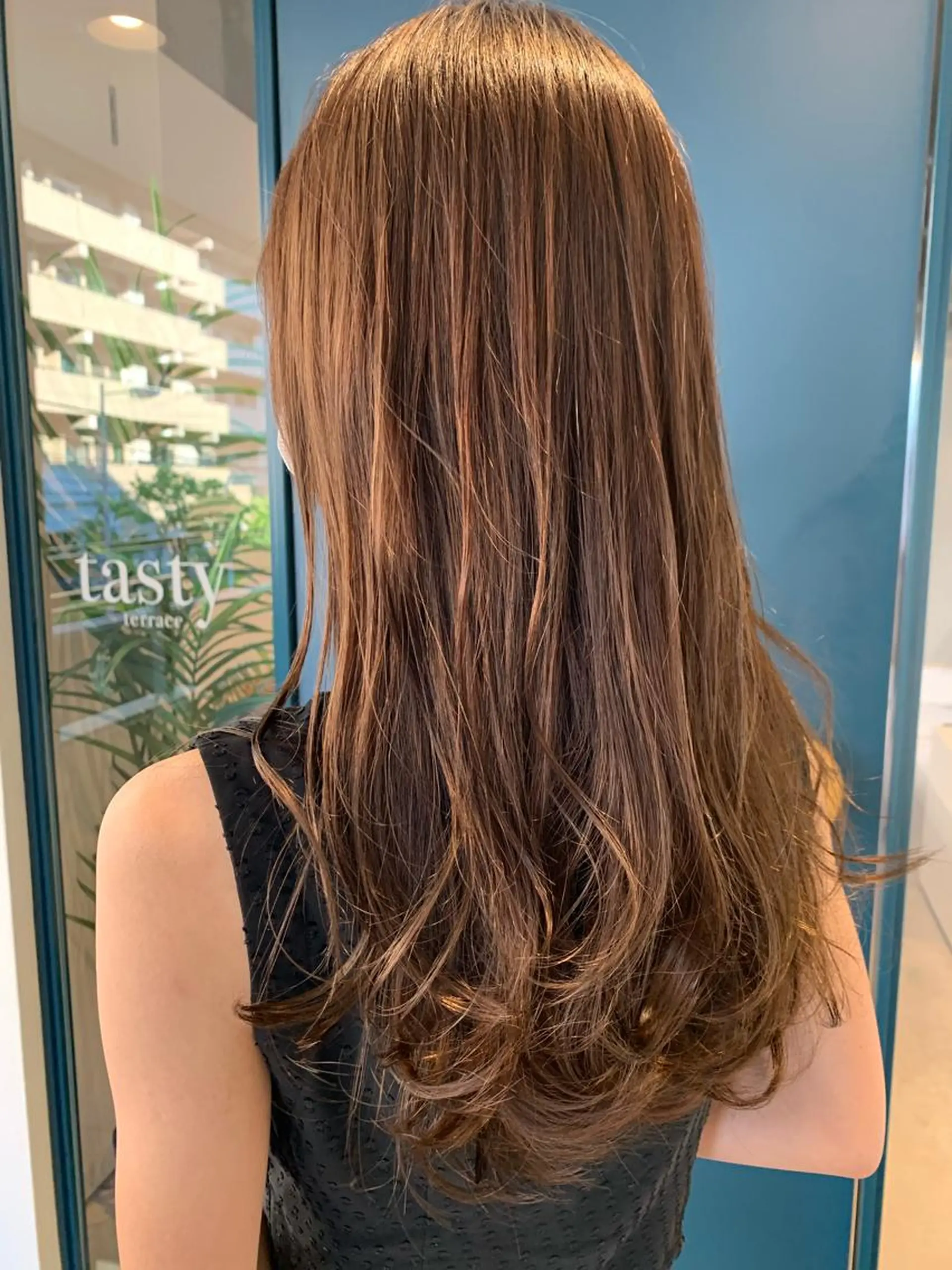 ロング カラー カット ヘアカラー 縮毛矯正×艶カラー /中村勇太のヘアスタイル