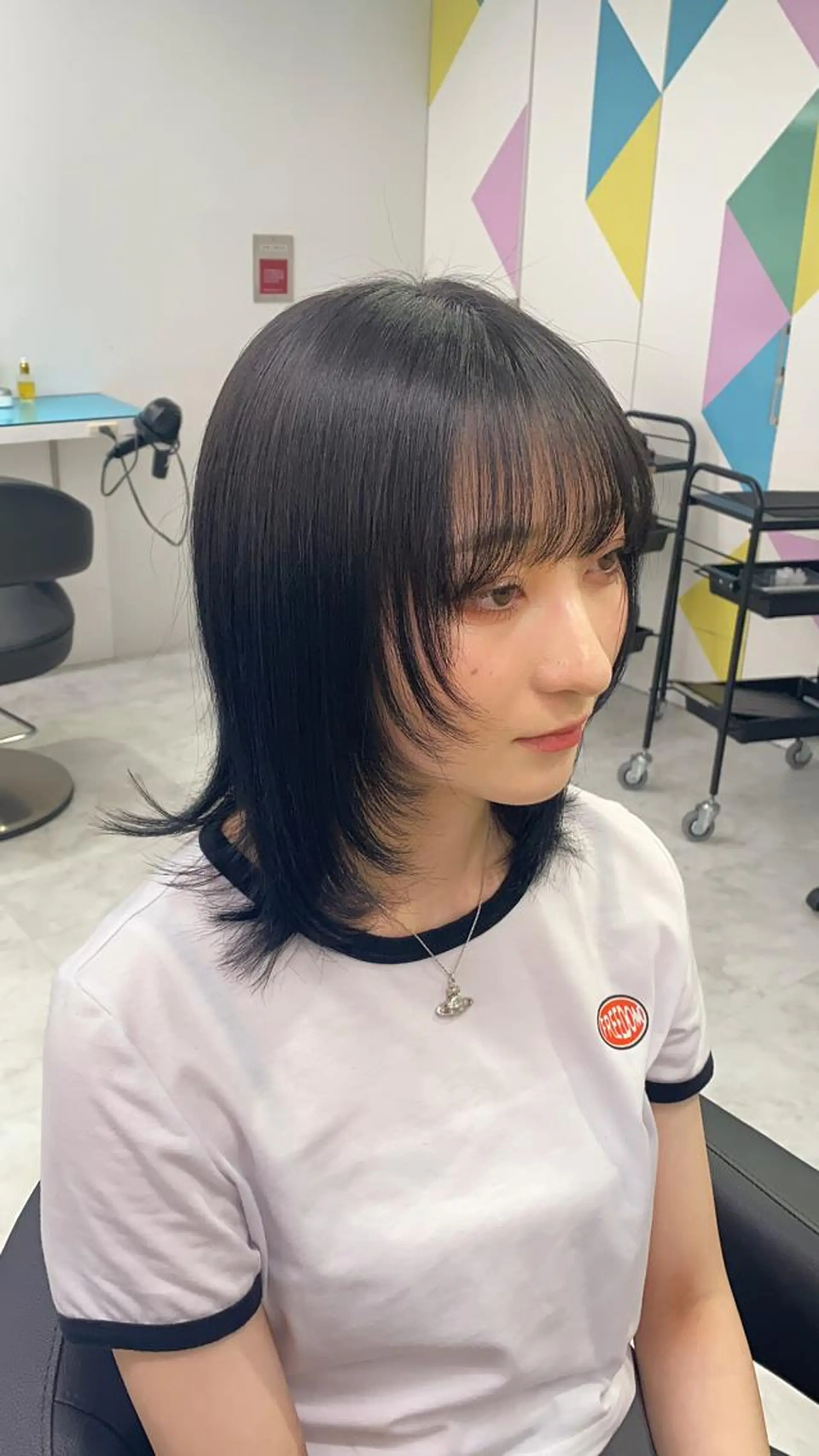 ロング カラー 艶カラー/ハイトーン /レイヤーカットのヘアスタイル