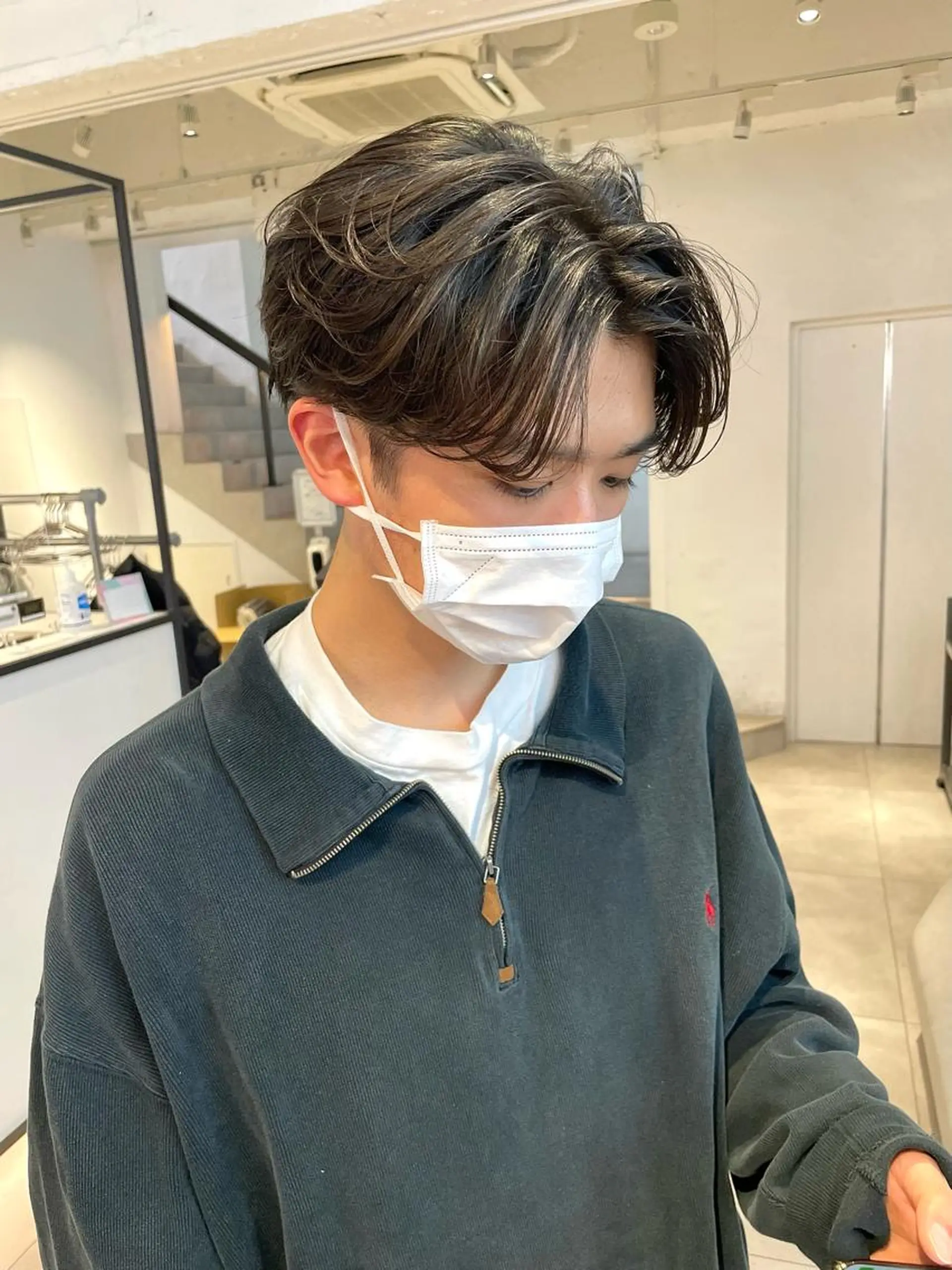 ショート パーマ メンズ カット 🇰🇷カルマパーマ kaito🇰🇷のヘアスタイル