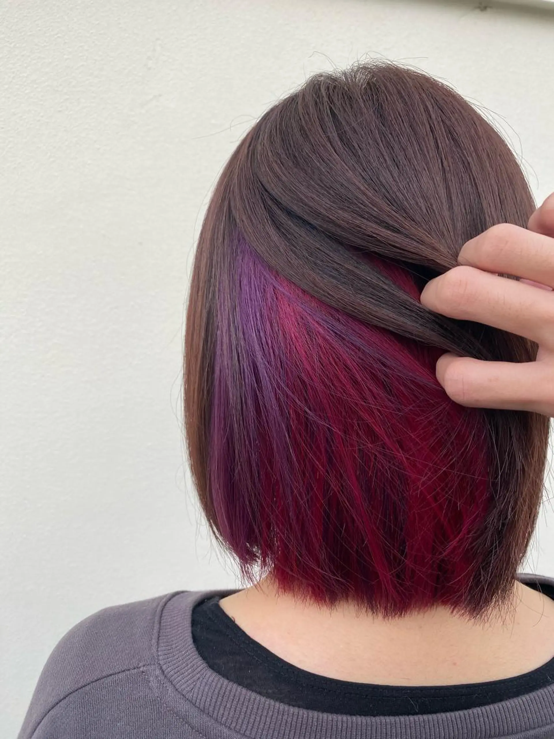 ミディアム カラー インナーカラー ボブ カラースペシャリスト しょう🧑🏼‍🎨のヘアスタイル