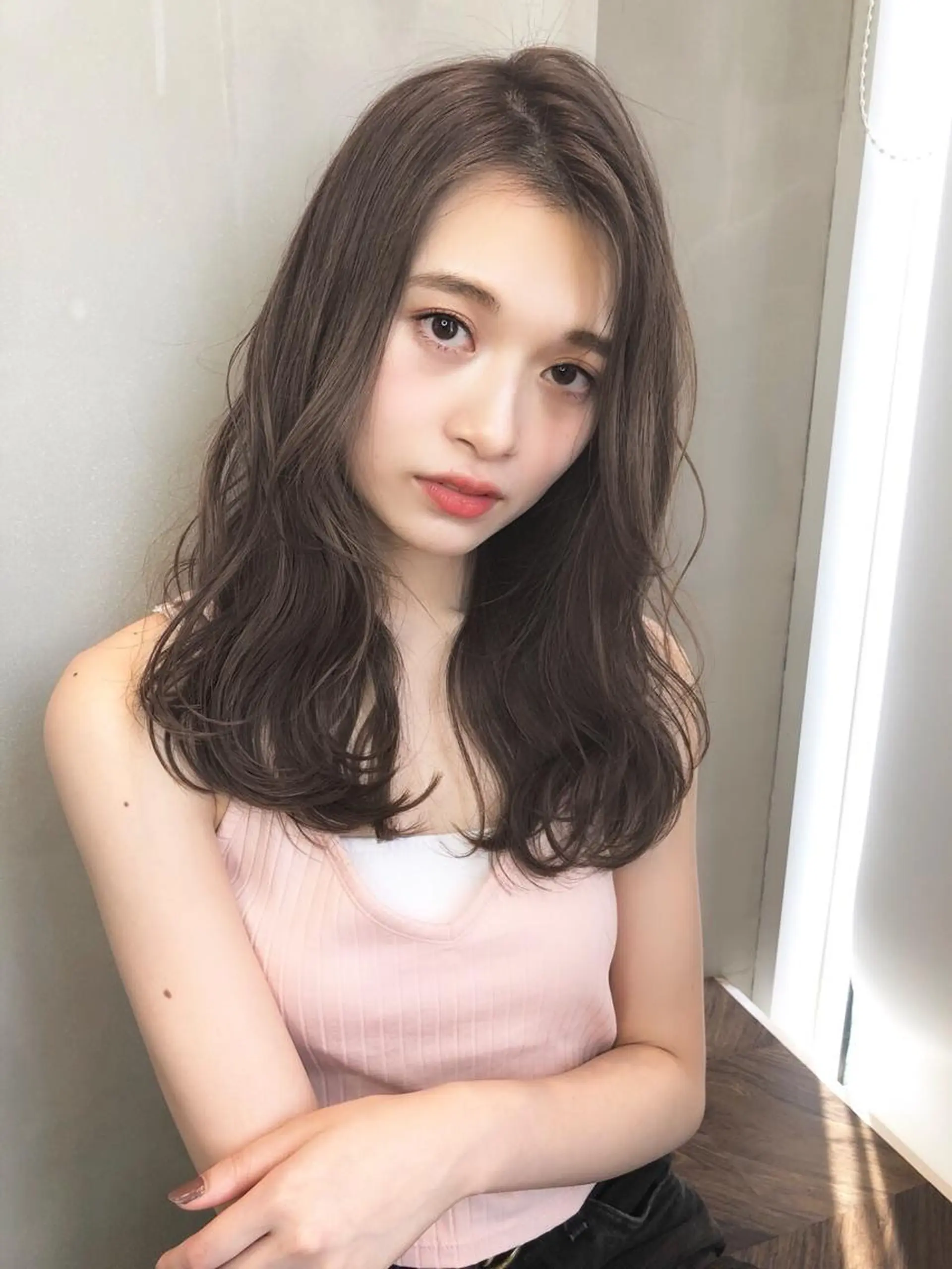 ロング カラー 遠藤 眞実のヘアスタイル