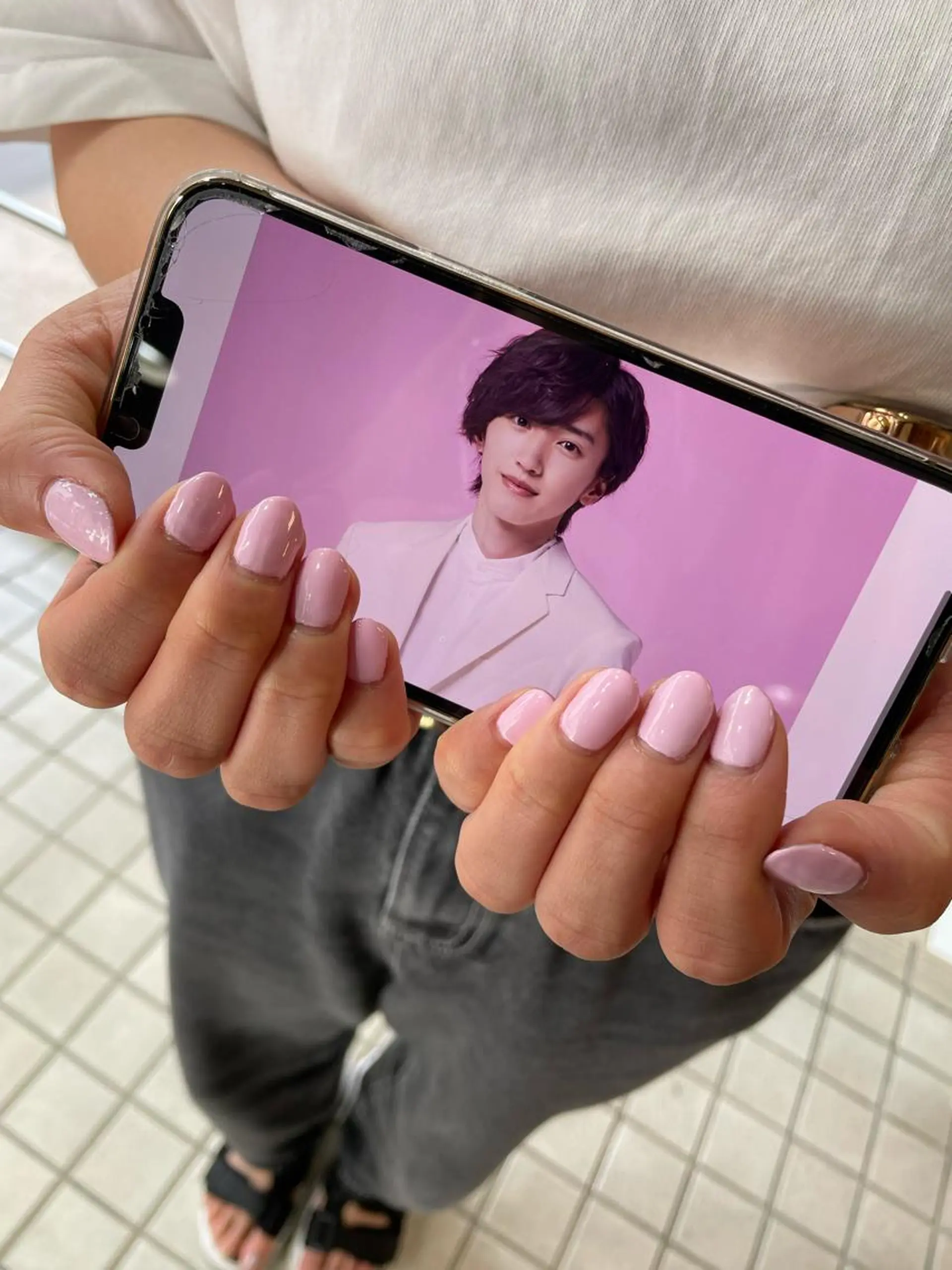 ネイル ワンカラーネイル メンズ/艶髪/カラー サクラ🌸のヘアスタイル