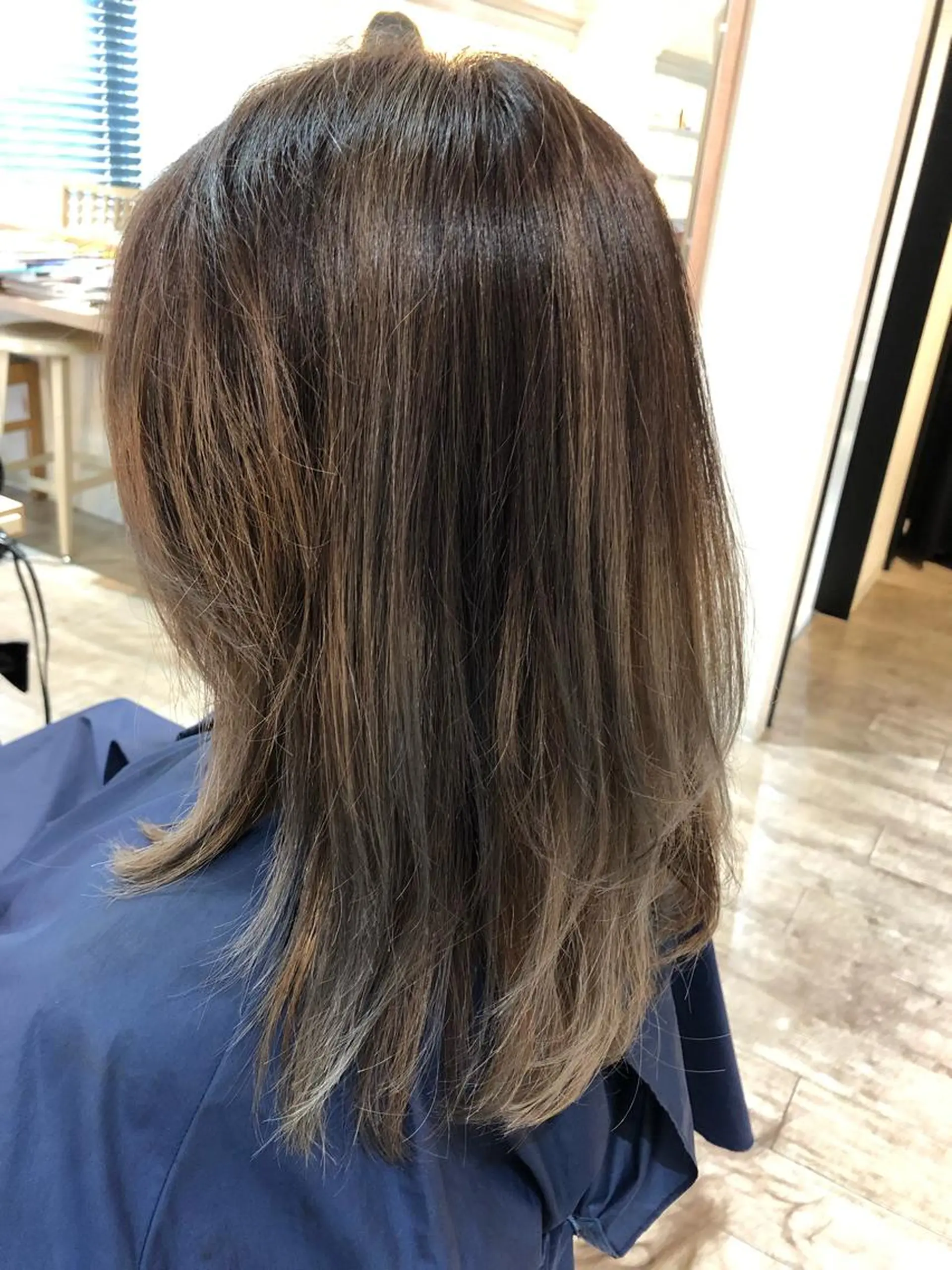 セミロング カラー 柏/春日竜次 /髪質改善縮毛矯正のヘアスタイル
