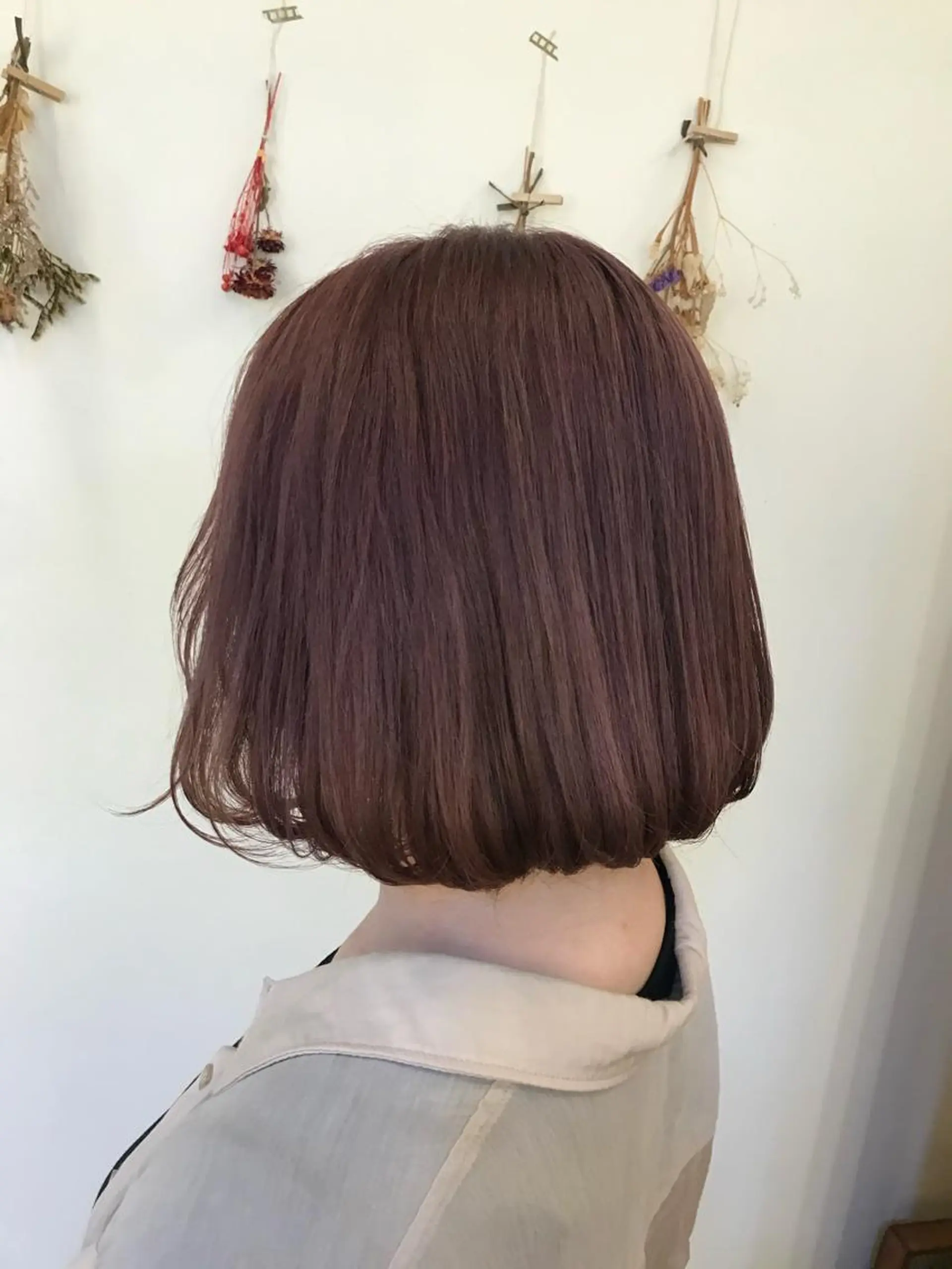 ミディアム ヘアカラー ショート／ミニボブ マンツーマン/マユコのヘアスタイル