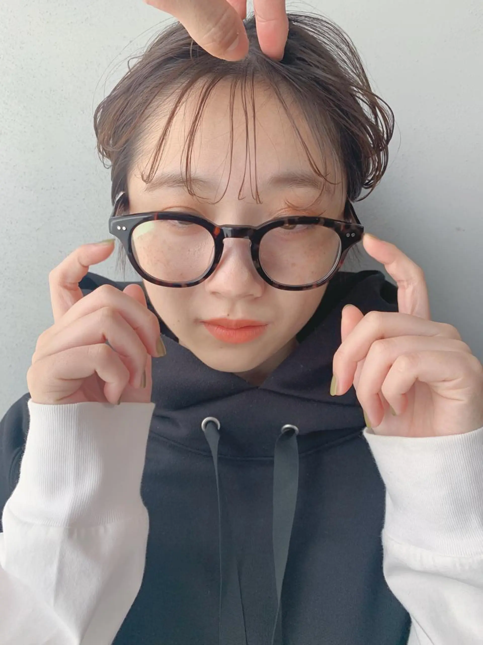 ショート カラー ボブパーマコテ巻き風 パーマNo1深江秀平のヘアスタイル