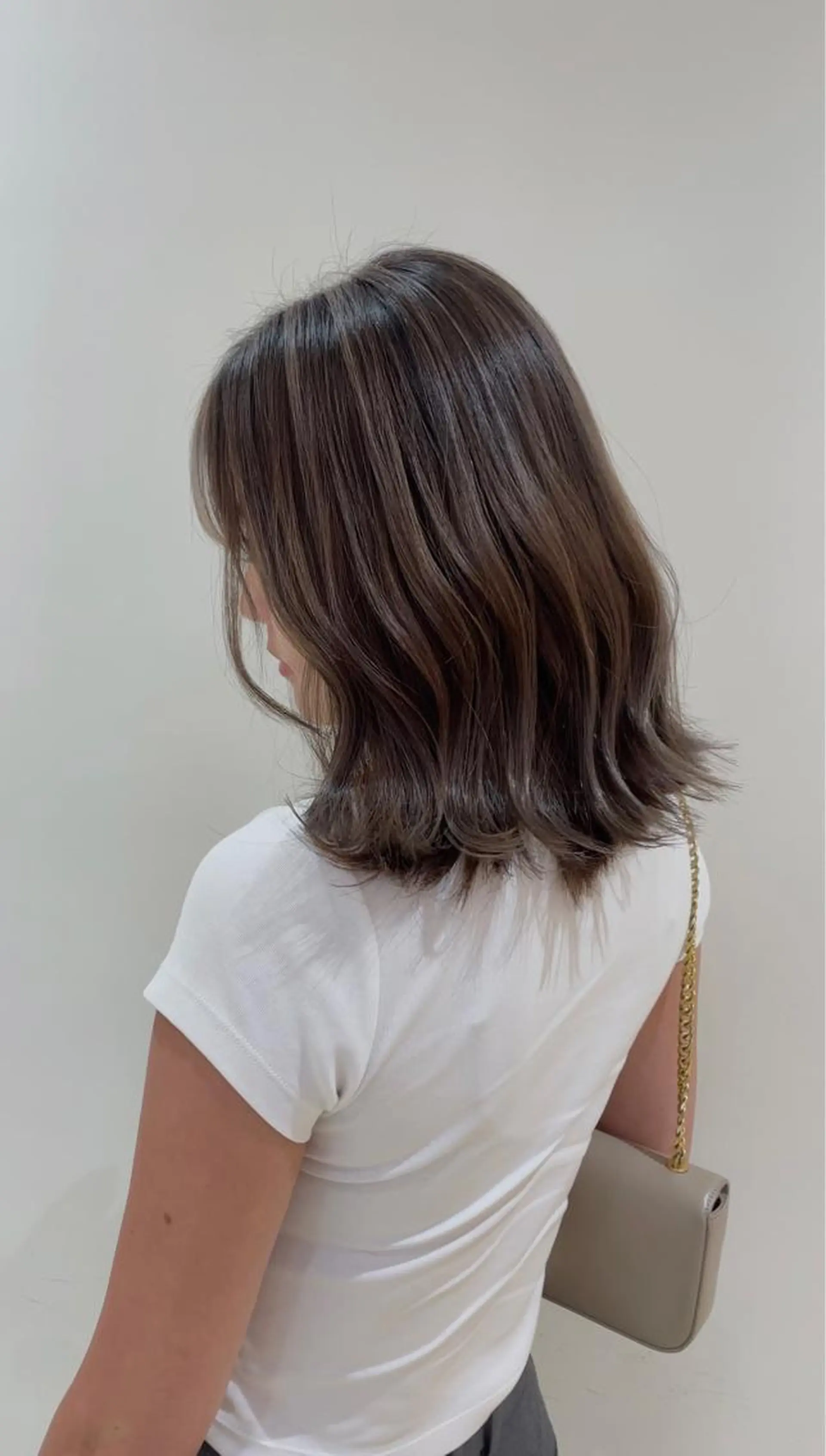 ミディアム カット ヘアカラー 池田 早穂のヘアスタイル