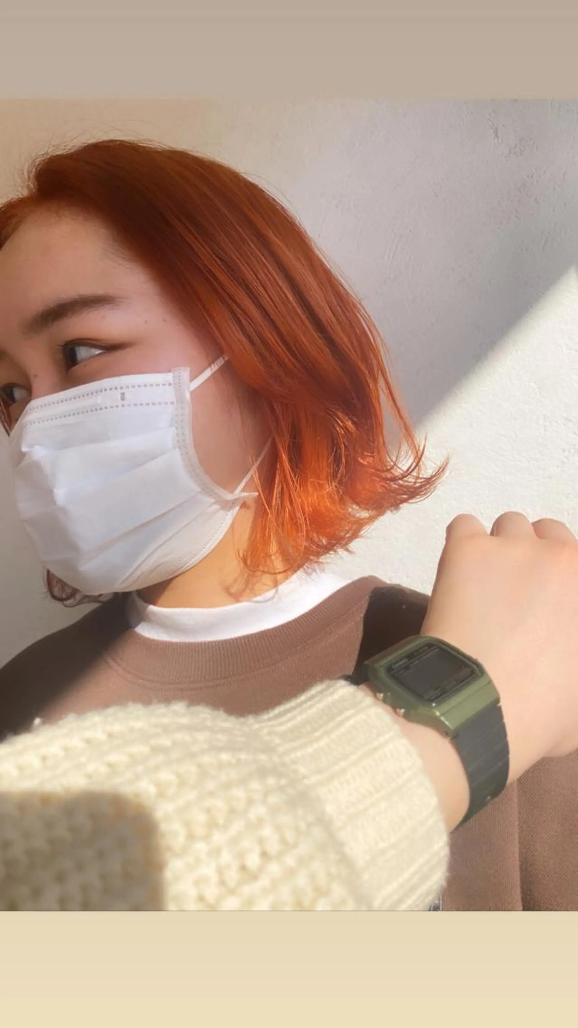 セミロング カラー ヘアアレンジ オレンジ ヘアカラー トリートメント ヘッドスパ パーマ指名No1 /namiのヘアスタイル