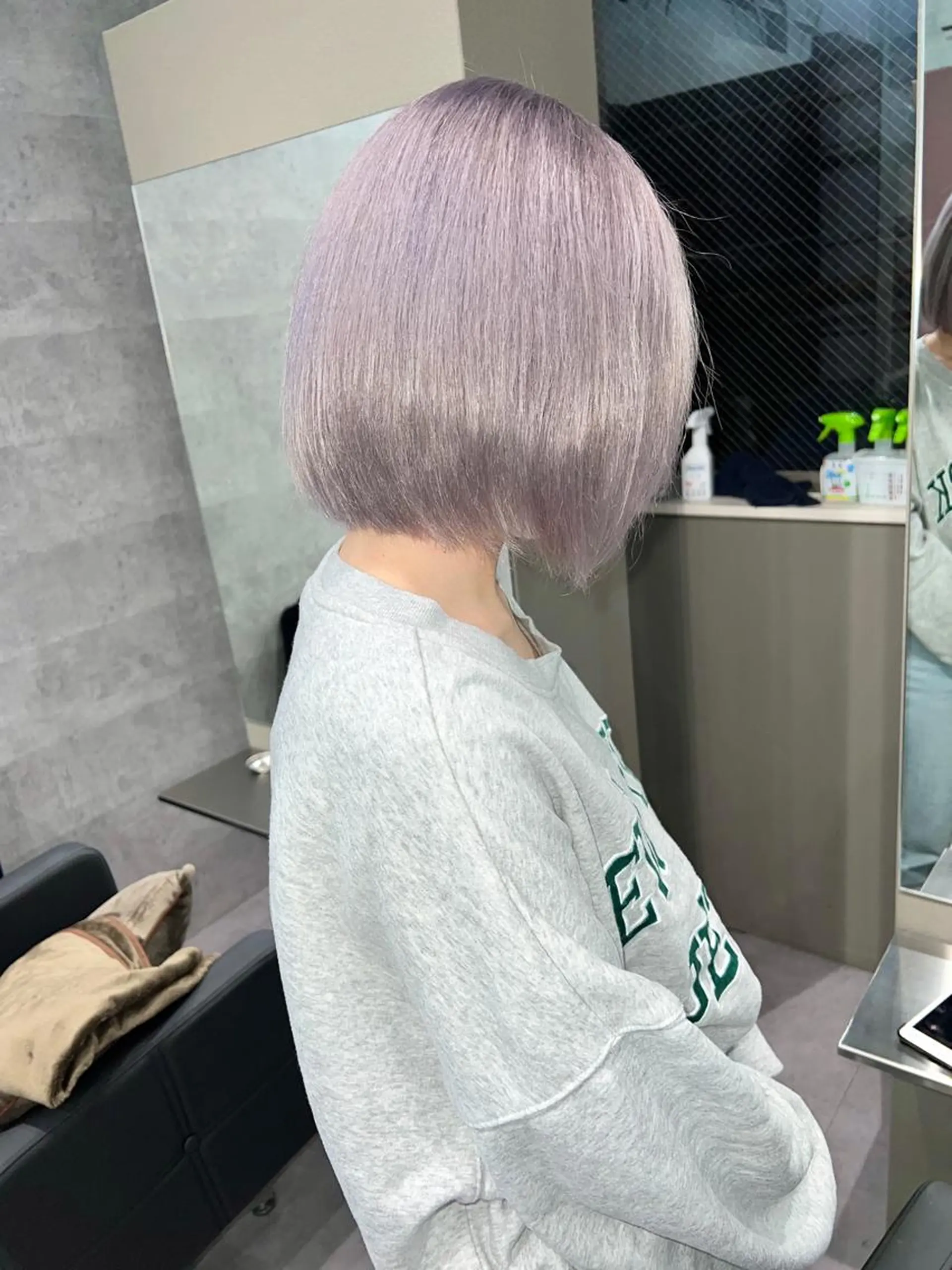 ショート カラー ラベンダーカラー Via officialのヘアスタイル