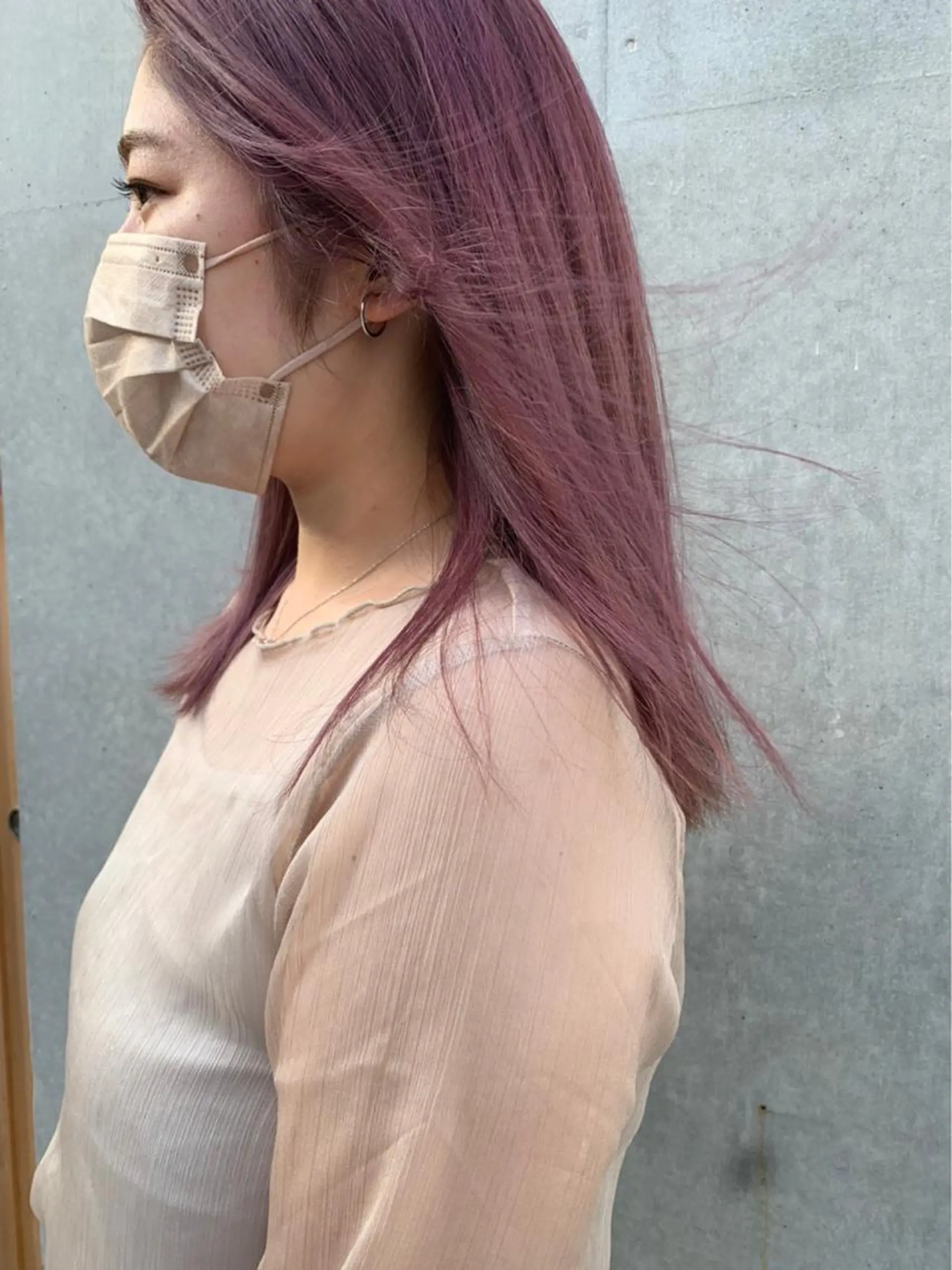 セミロング カラー 似合わせカットカラー 👩MINAのヘアスタイル