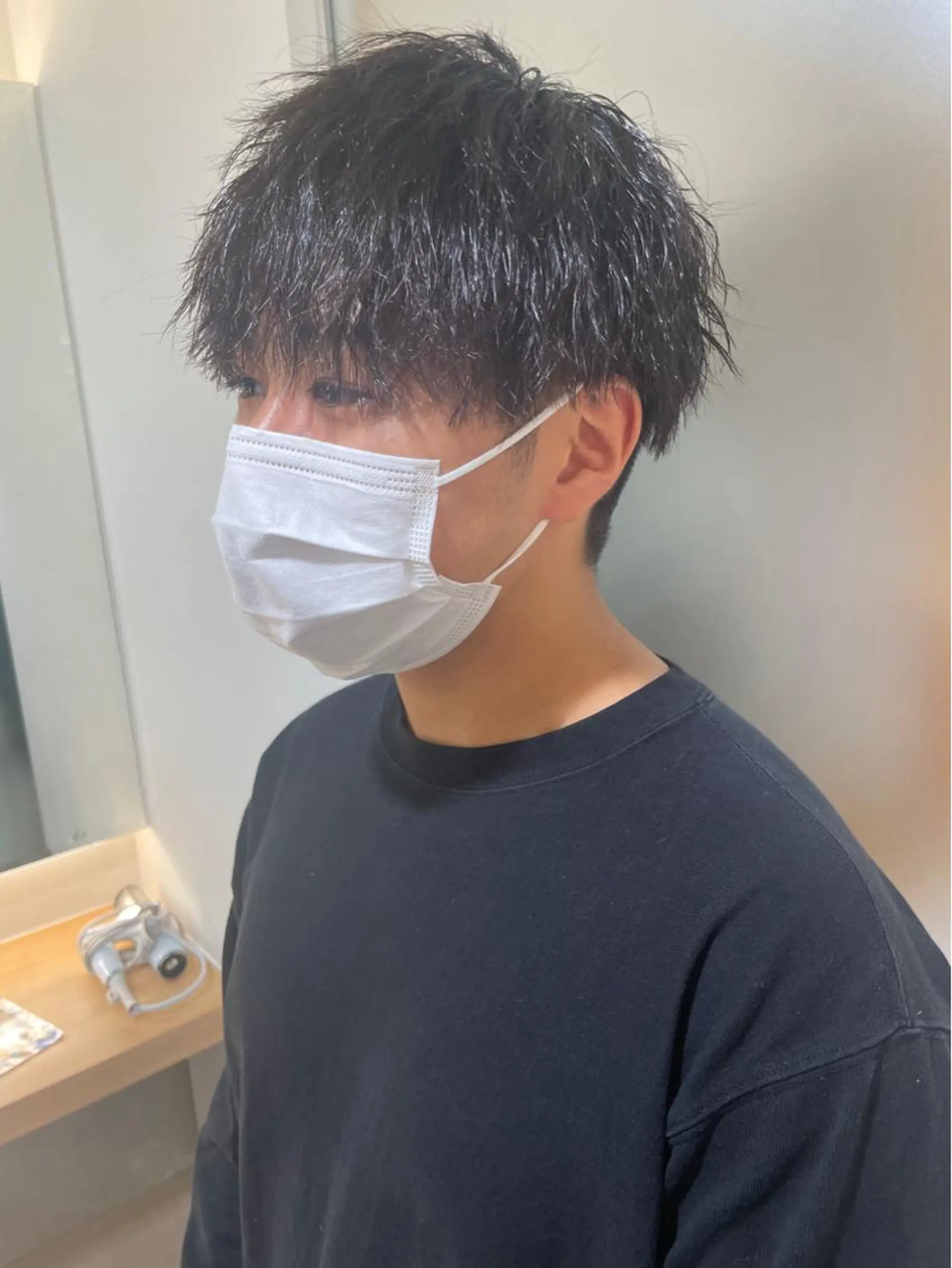 パーマ メンズ カット パーマ 佐藤 梨里花 ❤︎のヘアスタイル