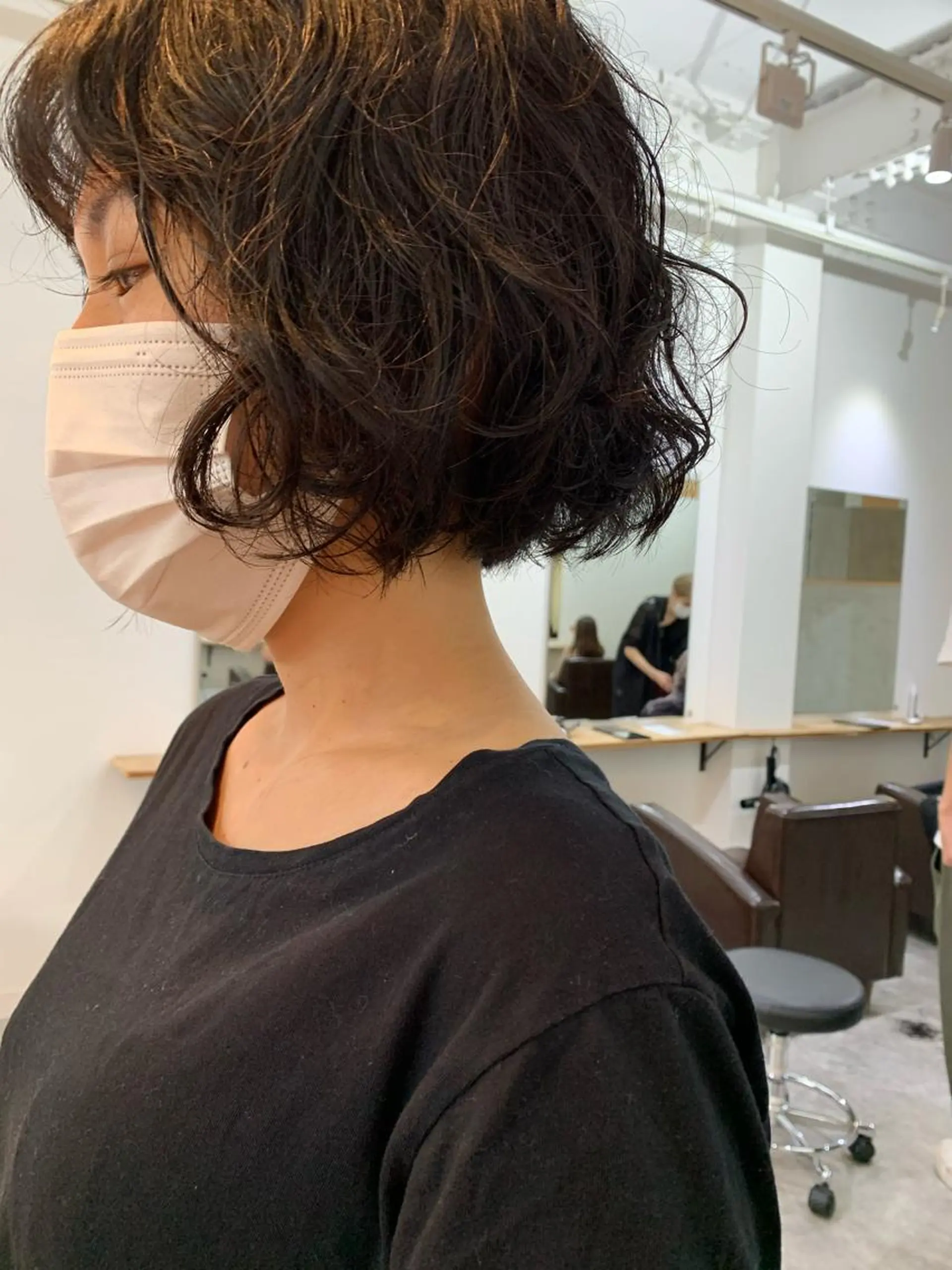 ショート パーマ ボブ カット パーマ トリートメント パーマ/透明感カラー /ボブ/吉田一生のヘアスタイル