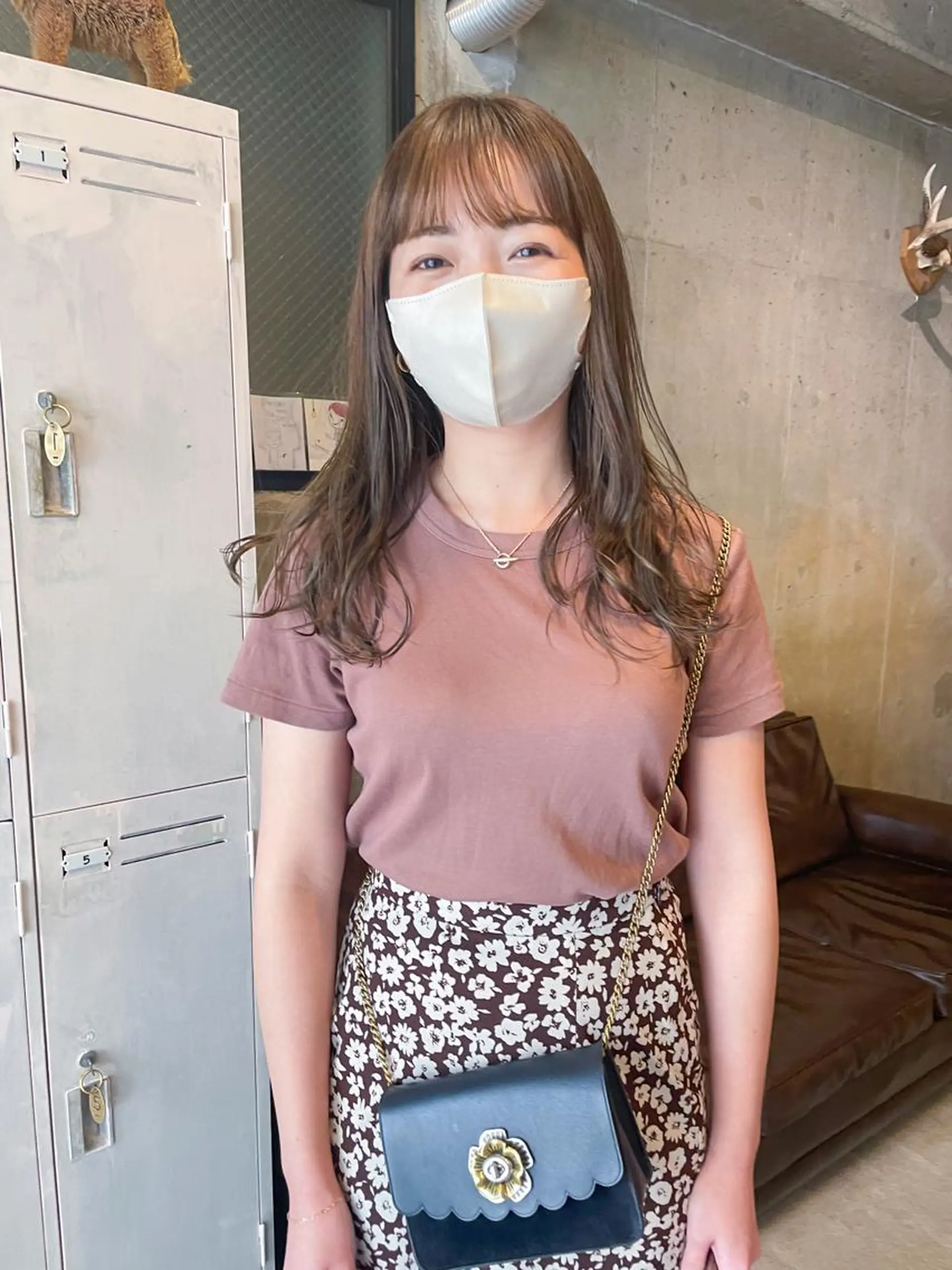 セミロング パーマ パーマ/レイヤー 岩山丈一郎のヘアスタイル