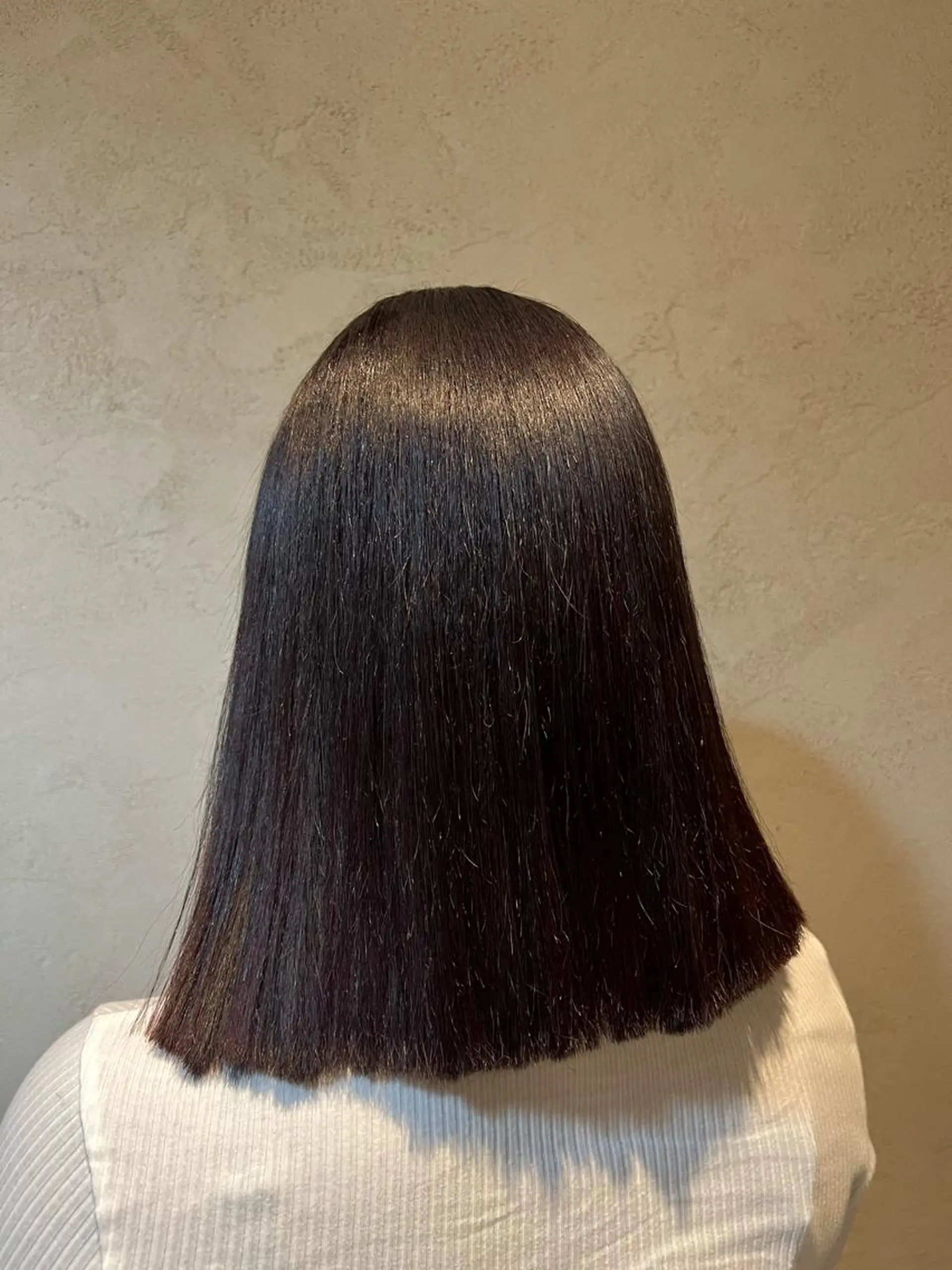 ミディアム カラー パーマ 竹添 有梨沙のヘアスタイル