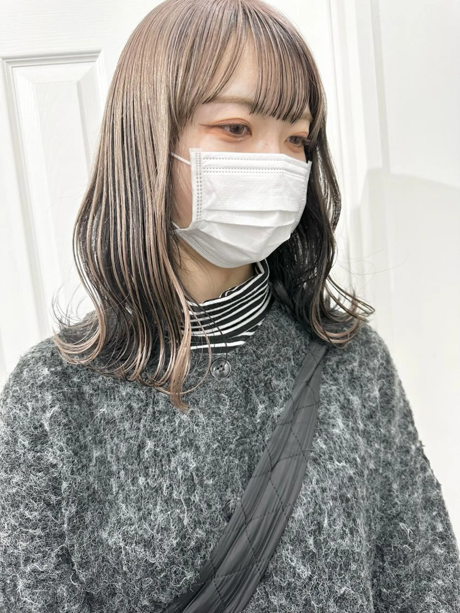 ミディアム カラー ヘアカラー トリートメント ヘッドスパ ヘアセット kai .のヘアスタイル