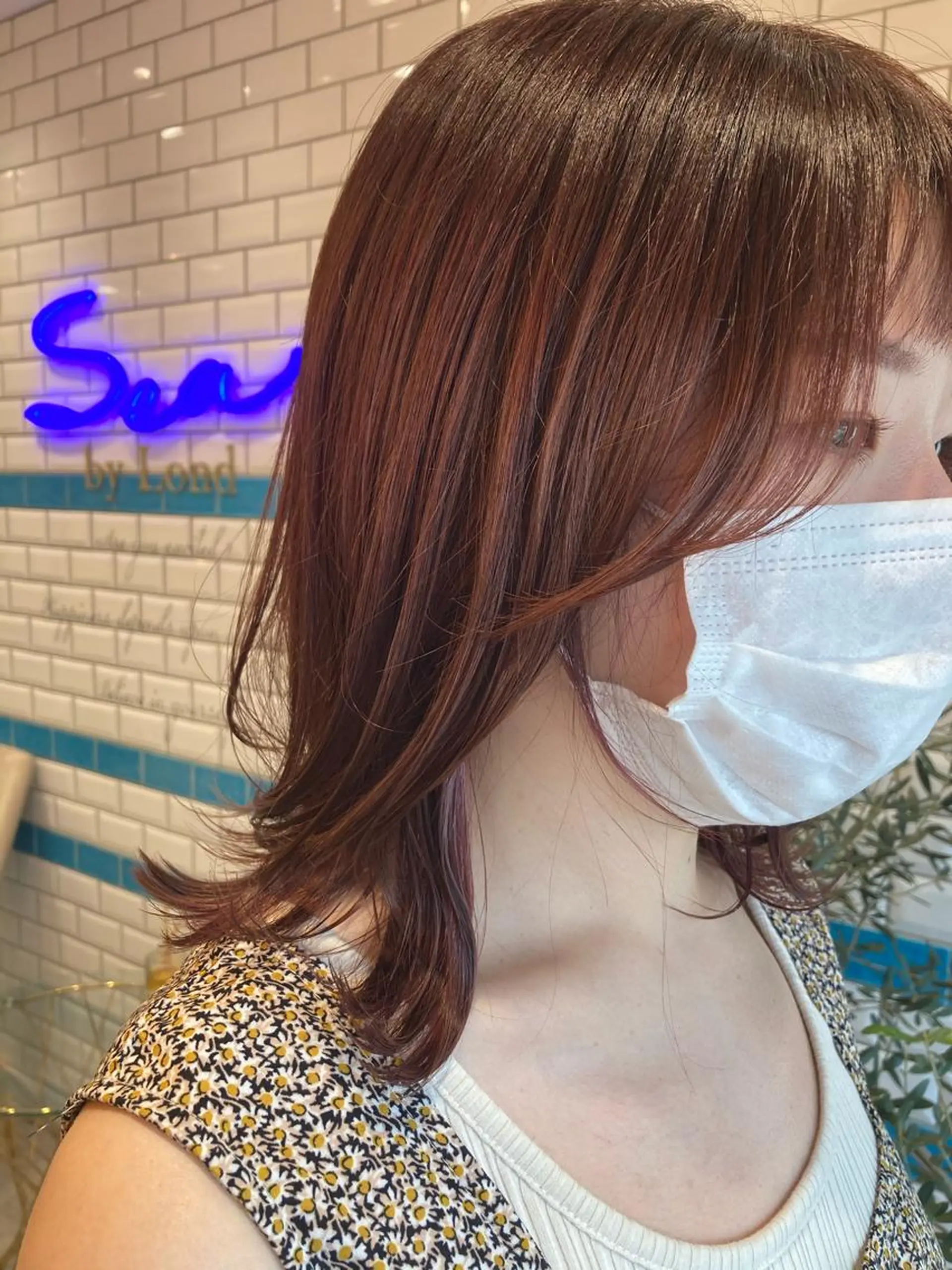 ミディアム カラー ピンクカラー Loom .by Sea  ルームバイシー所属・レイヤー/前髪/ 韓国/CHIHIROのヘアスタイル