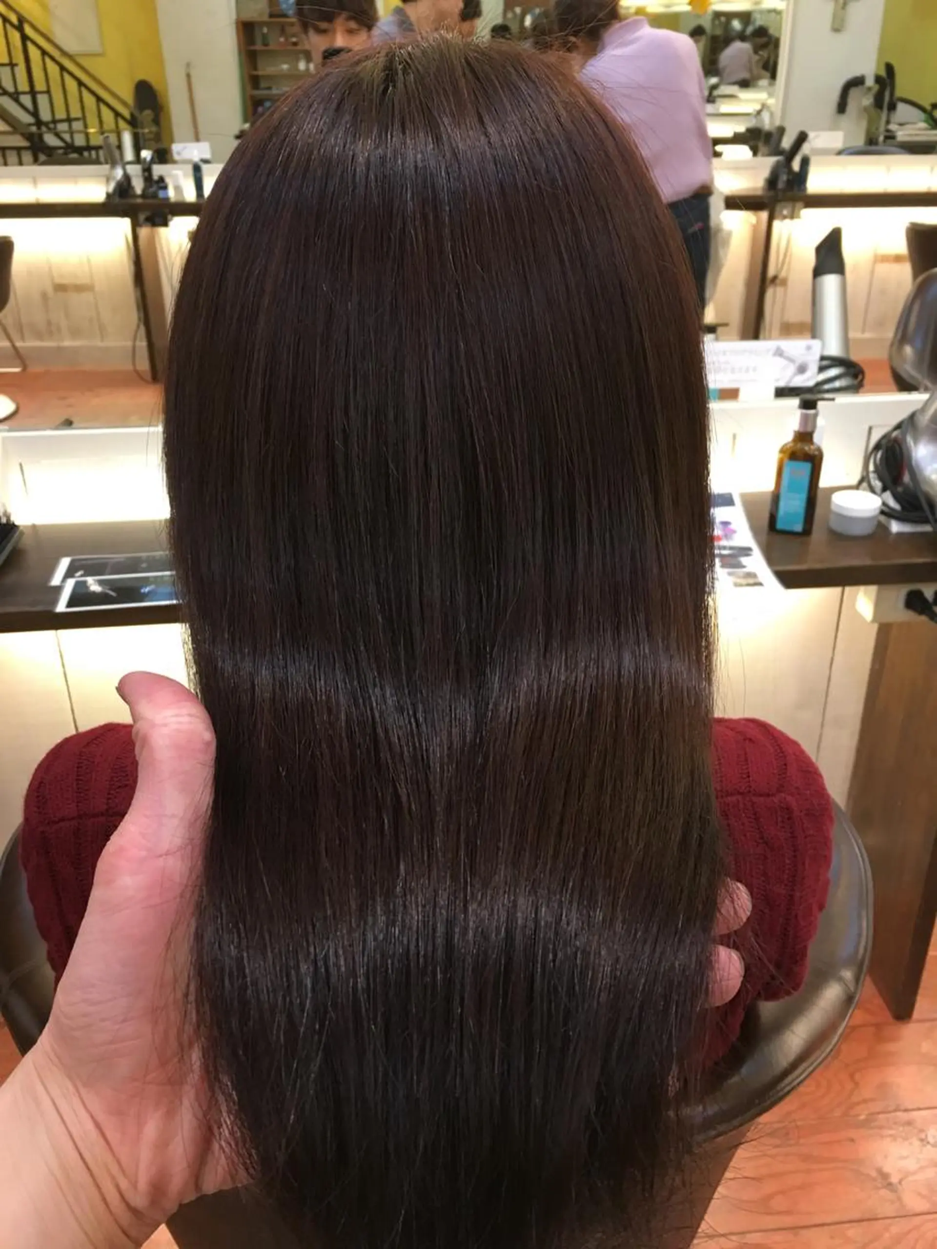 ロング カラー ボルドーカラー ピンクカラー 髪質改善 トリートメント メンズ眉毛ITSUK Iメンズ専門　新宿の眉毛・アイブロウイメージ