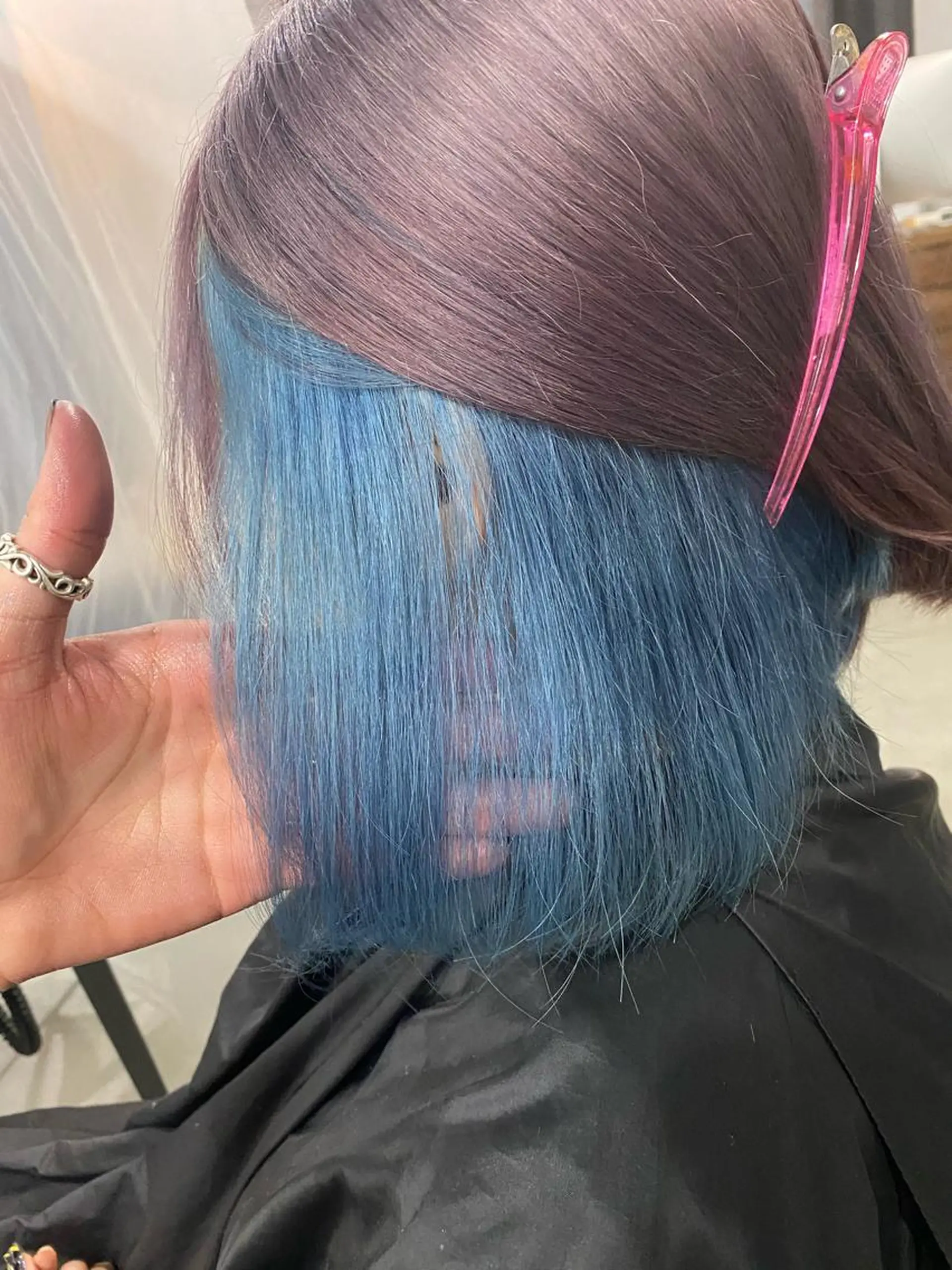 ミディアム ピンクラベンダー 卒業式のヘアスタイル 似合わせカット 艶カラー💎 髪質改善🎈アトワのヘアスタイル