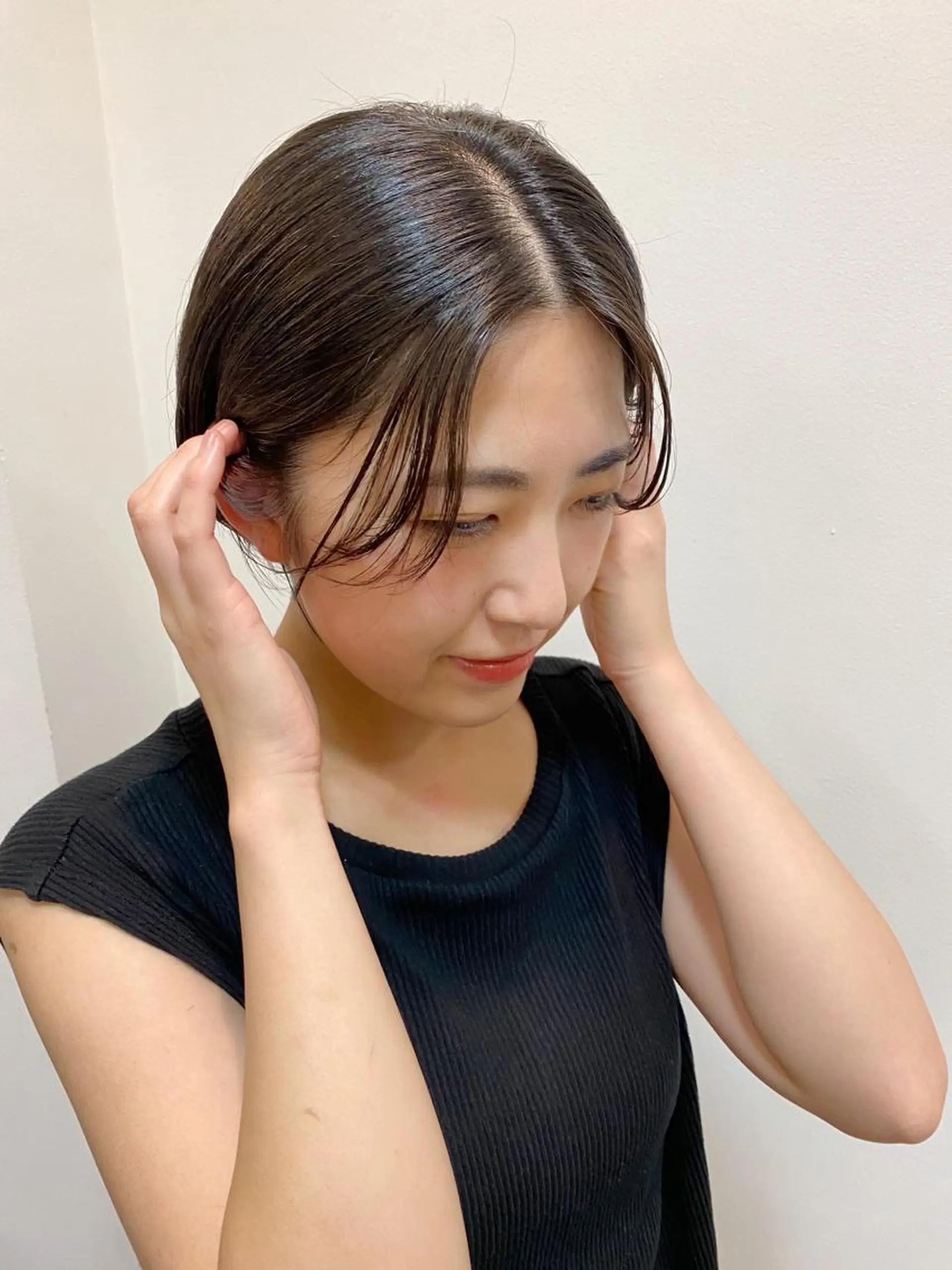 ショート ヘアアレンジ ボブ ショートヘア カット ヘアカラー トリートメント saki🌼ボブ× 透明感カラー🌼のヘアスタイル