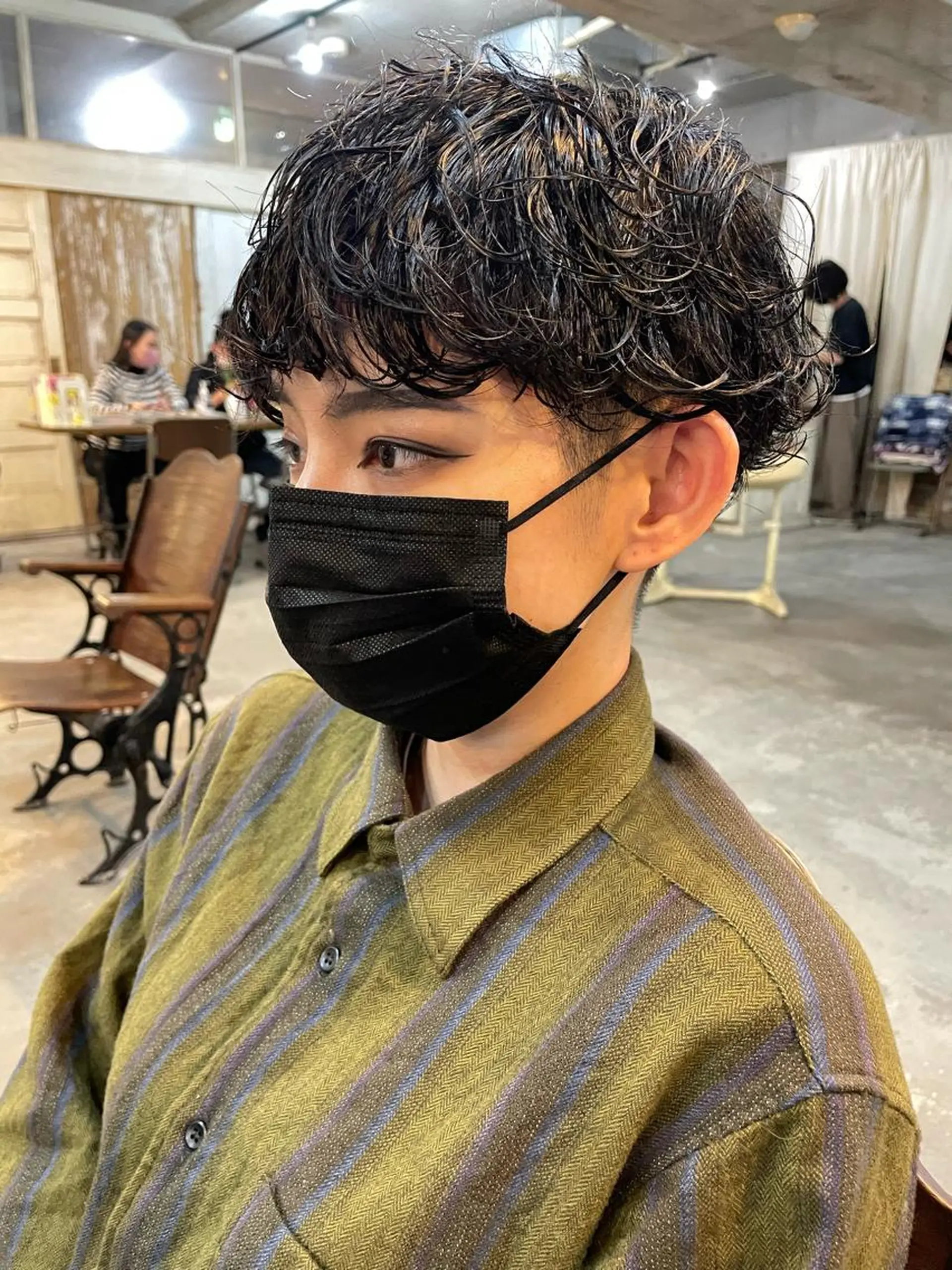 ショート カラー パーマ カット パーマ トリートメント 南堀江🌿パーマ Tetsu【テツ】のヘアスタイル