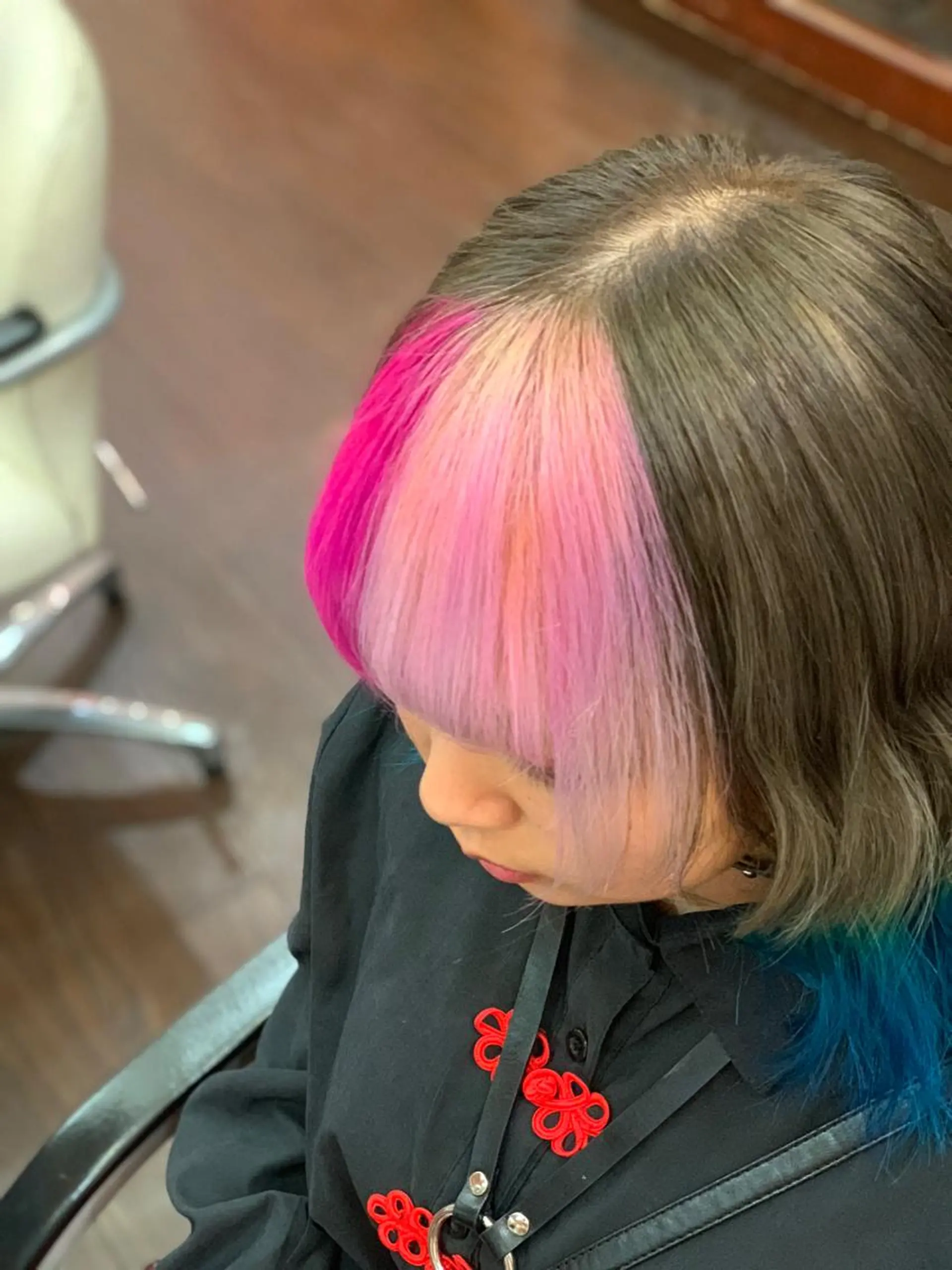 ミディアム ヘアカラー たけい ゆうきのヘアスタイル