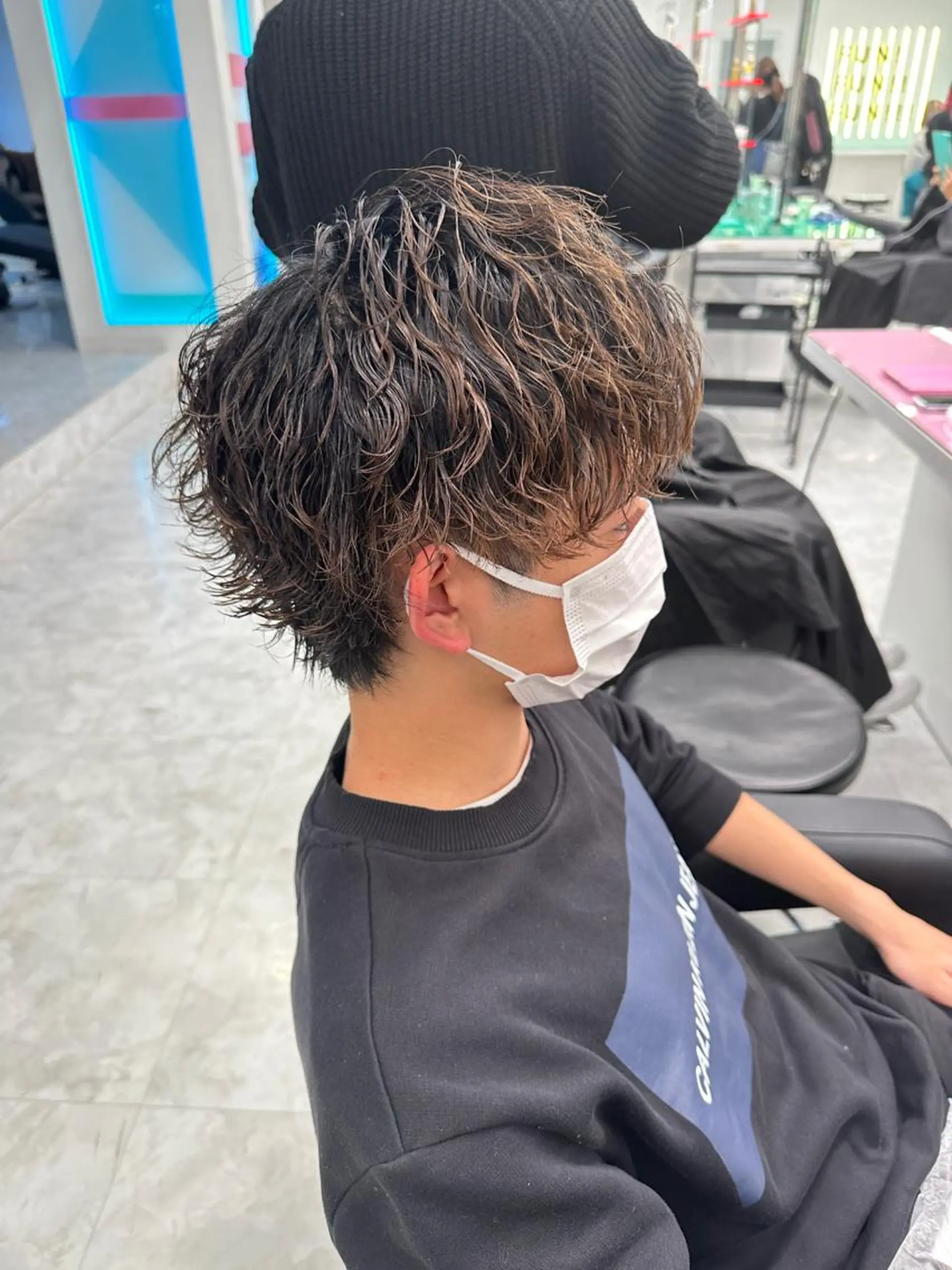 ショート カラー パーマ メンズ 【メンズサロン】 BLUCK 横浜のヘアスタイル