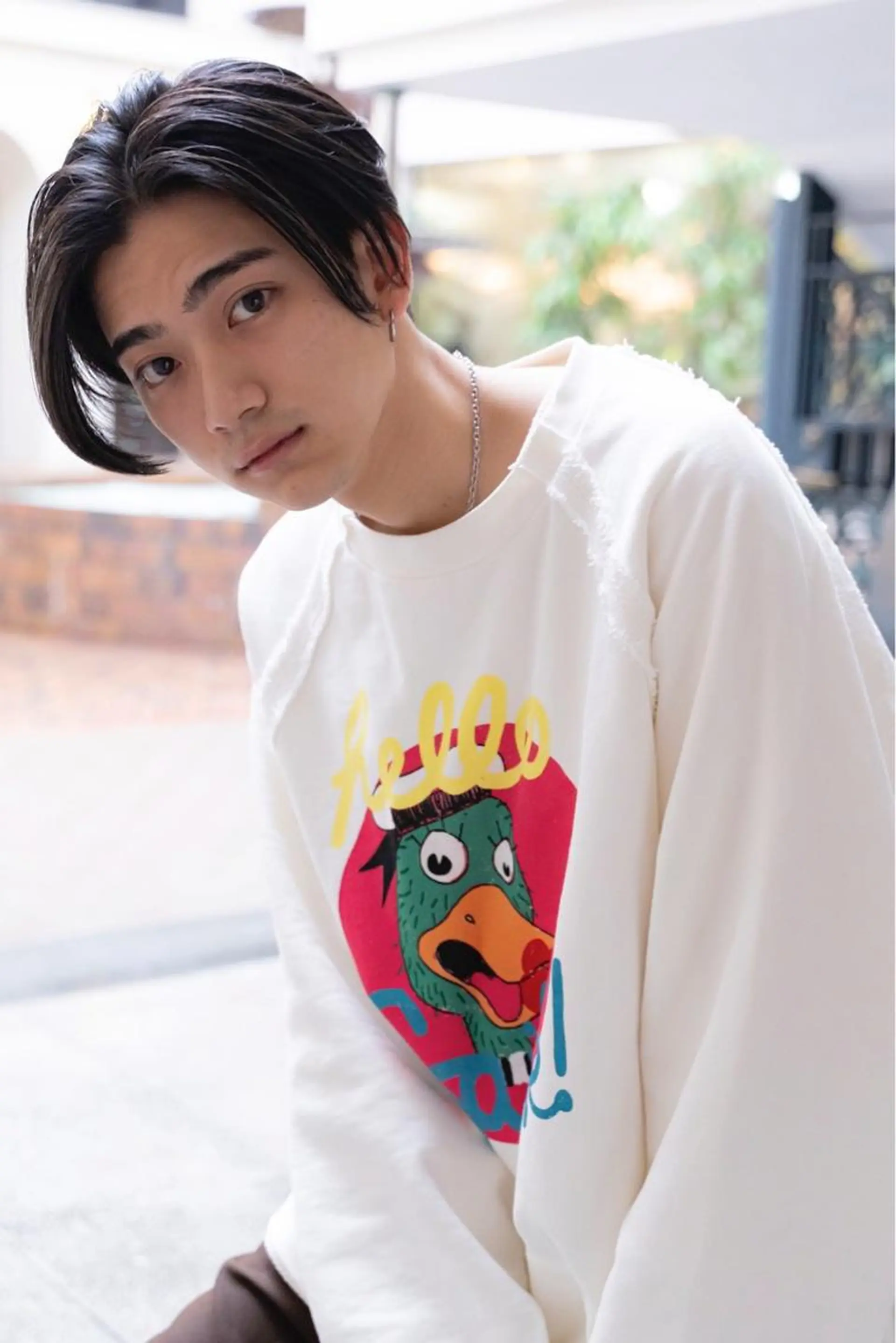 カラー ヘアアレンジ メンズ 🕊️レイヤーカット 透明感カラー GOのヘアスタイル