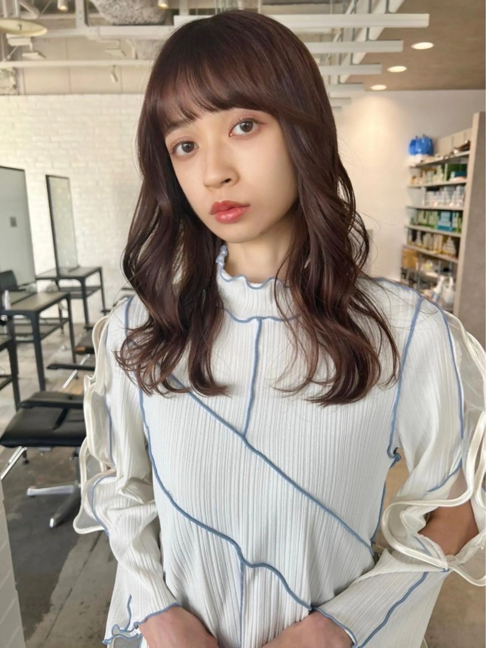 セミロング カット ヘアカラー トリートメント 🌿MASATO 🌿韓国ヘアのヘアスタイル