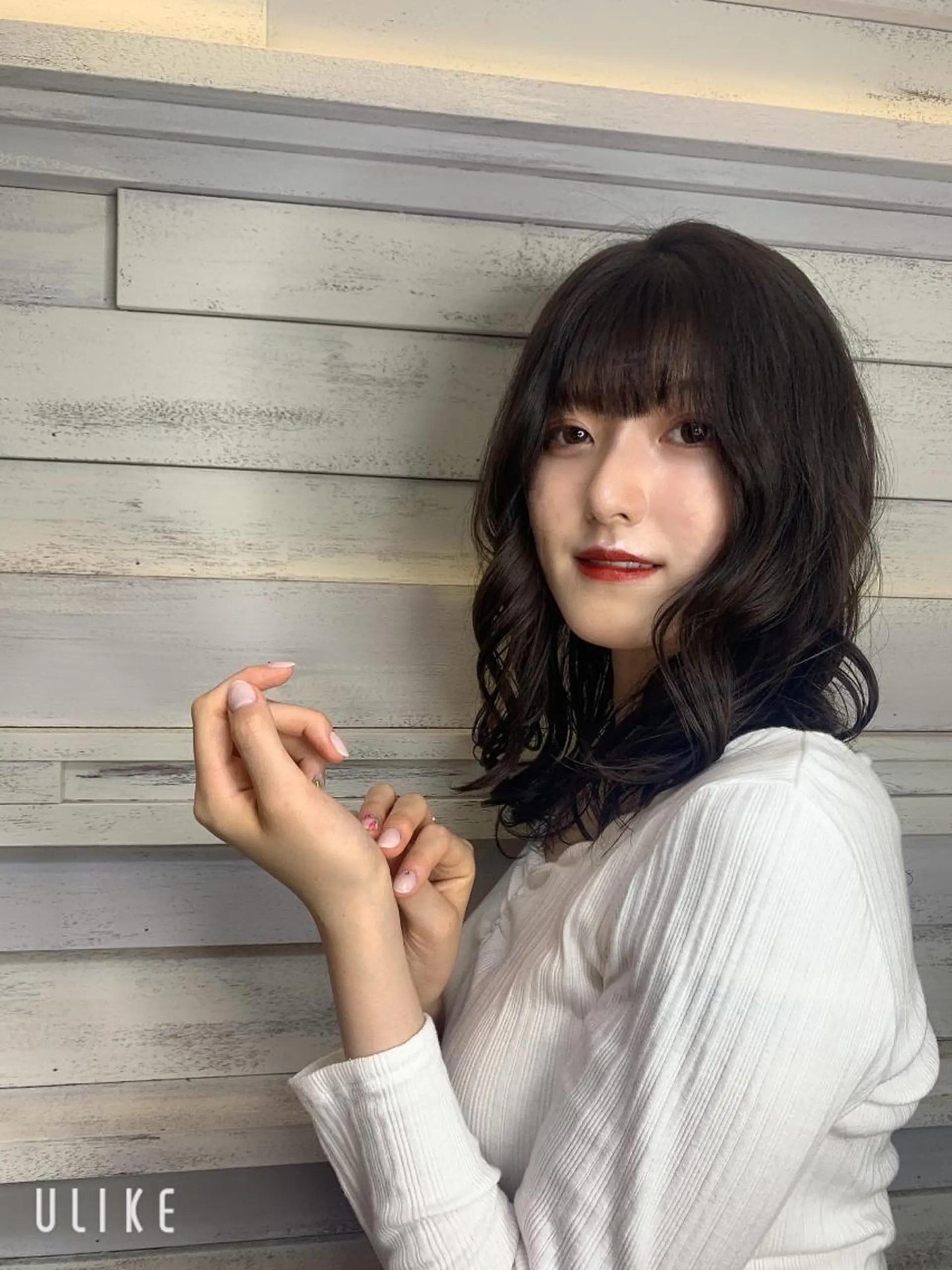 セミロング メンズバレイヤージュ 斉藤春のヘアスタイル