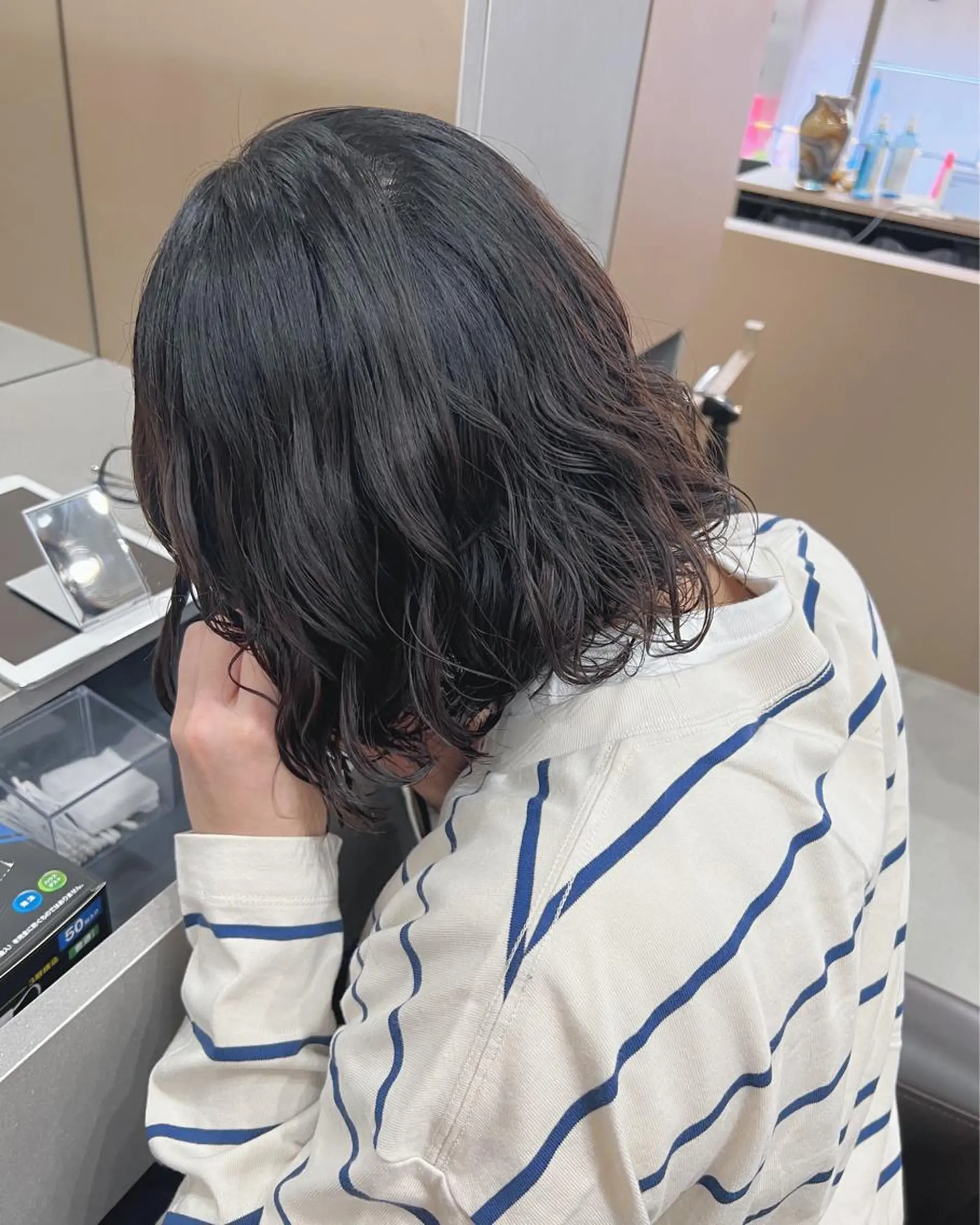 ショート パーマ ボブパーマコテ巻き風 パーマNo1深江秀平のヘアスタイル