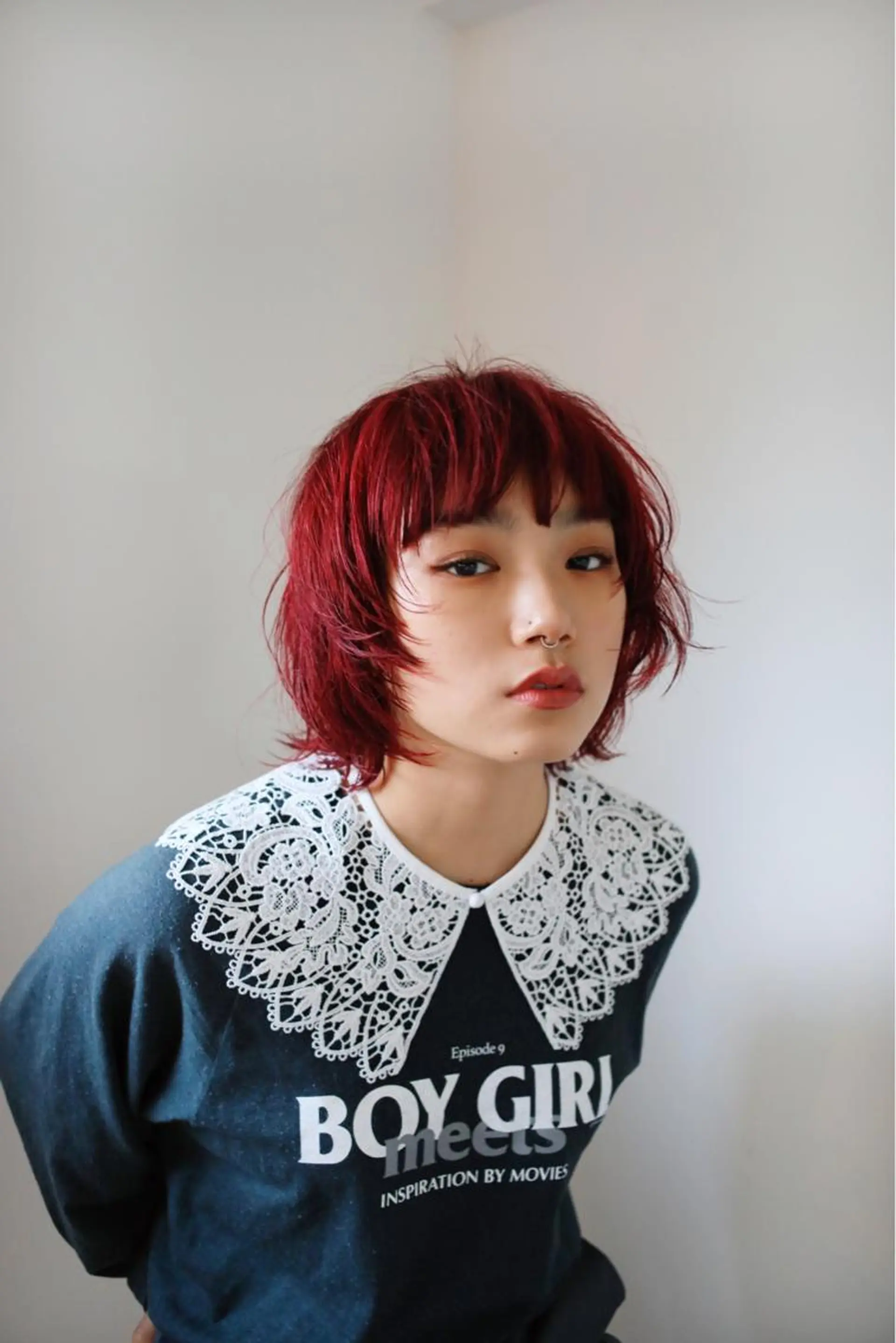 ミディアム パーマ デザイン/レイヤー Kaito🐩/栄のヘアスタイル