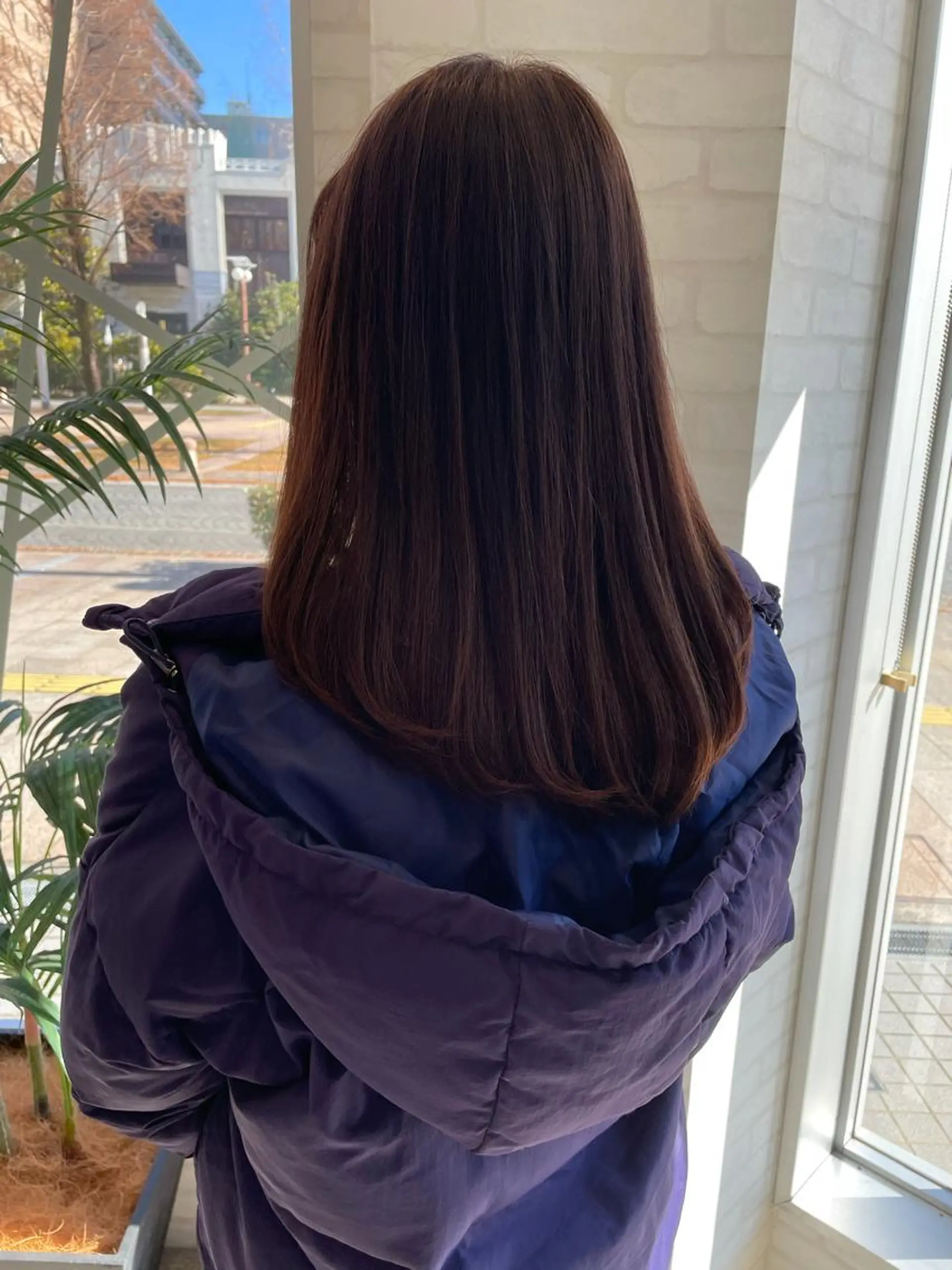 セミロング カラー ケアブリーチ /髪質 改善/古橋圭史郎のヘアスタイル