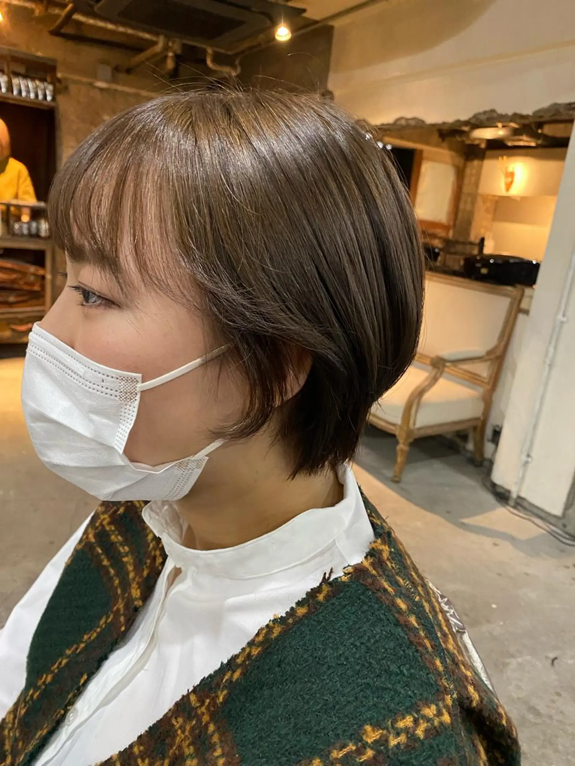 ショート カラー ブリーチ お任せヘア☘️☘️ 及川渚のヘアスタイル