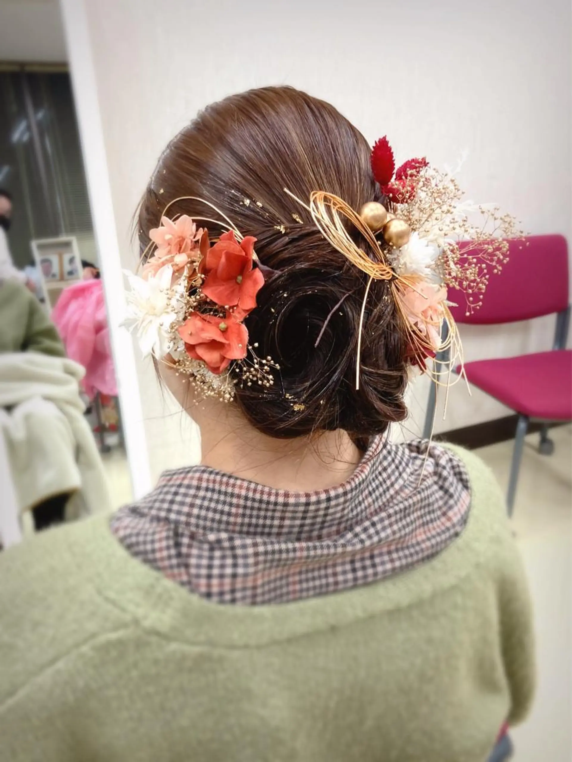 セミロング ヘアセット 中野 紹江のヘアスタイル