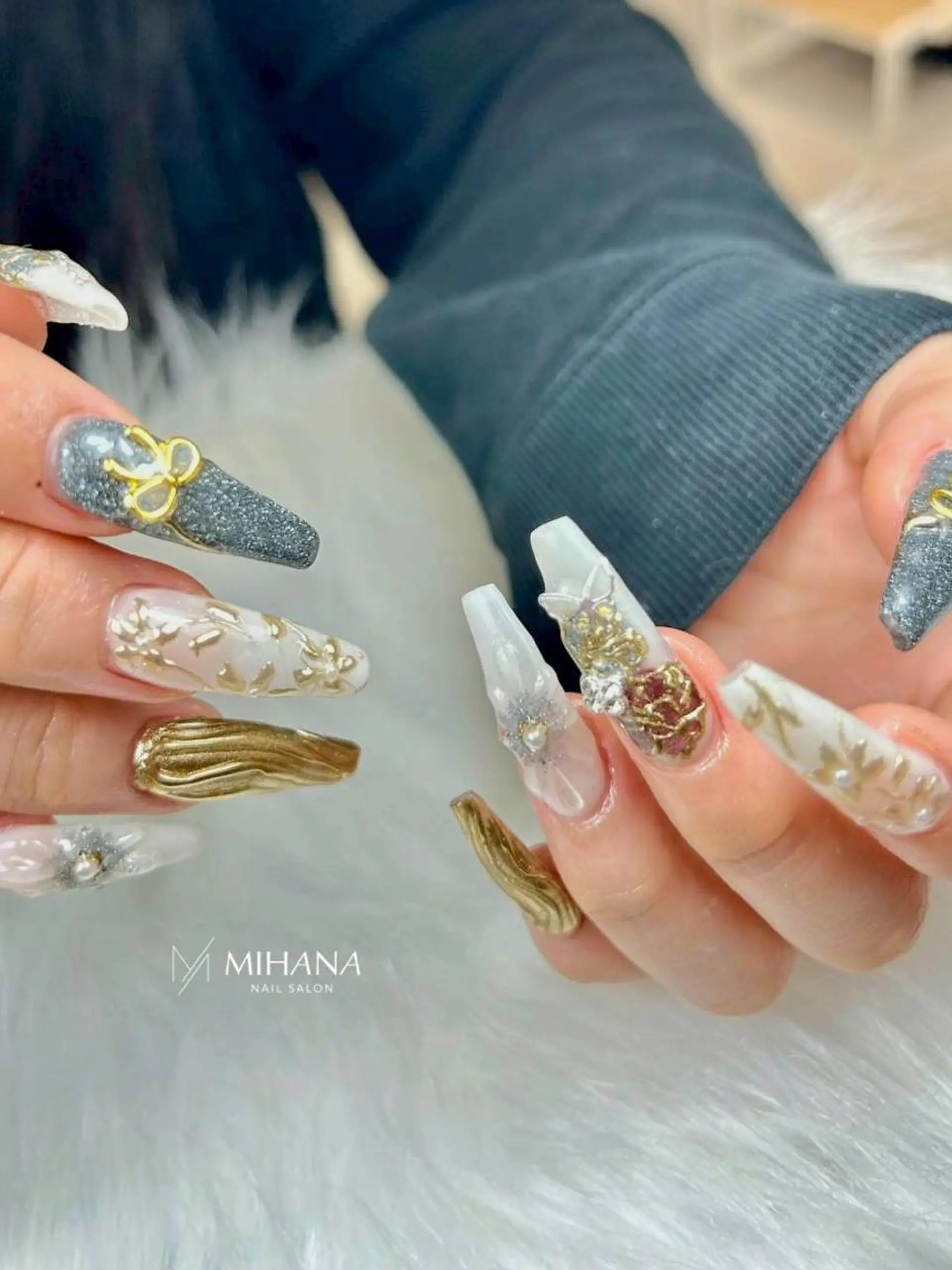 ネイル ジェルネイル パラジェル ハンドネイル MIHANAネイル／ MINH ミンのネイルデザイン