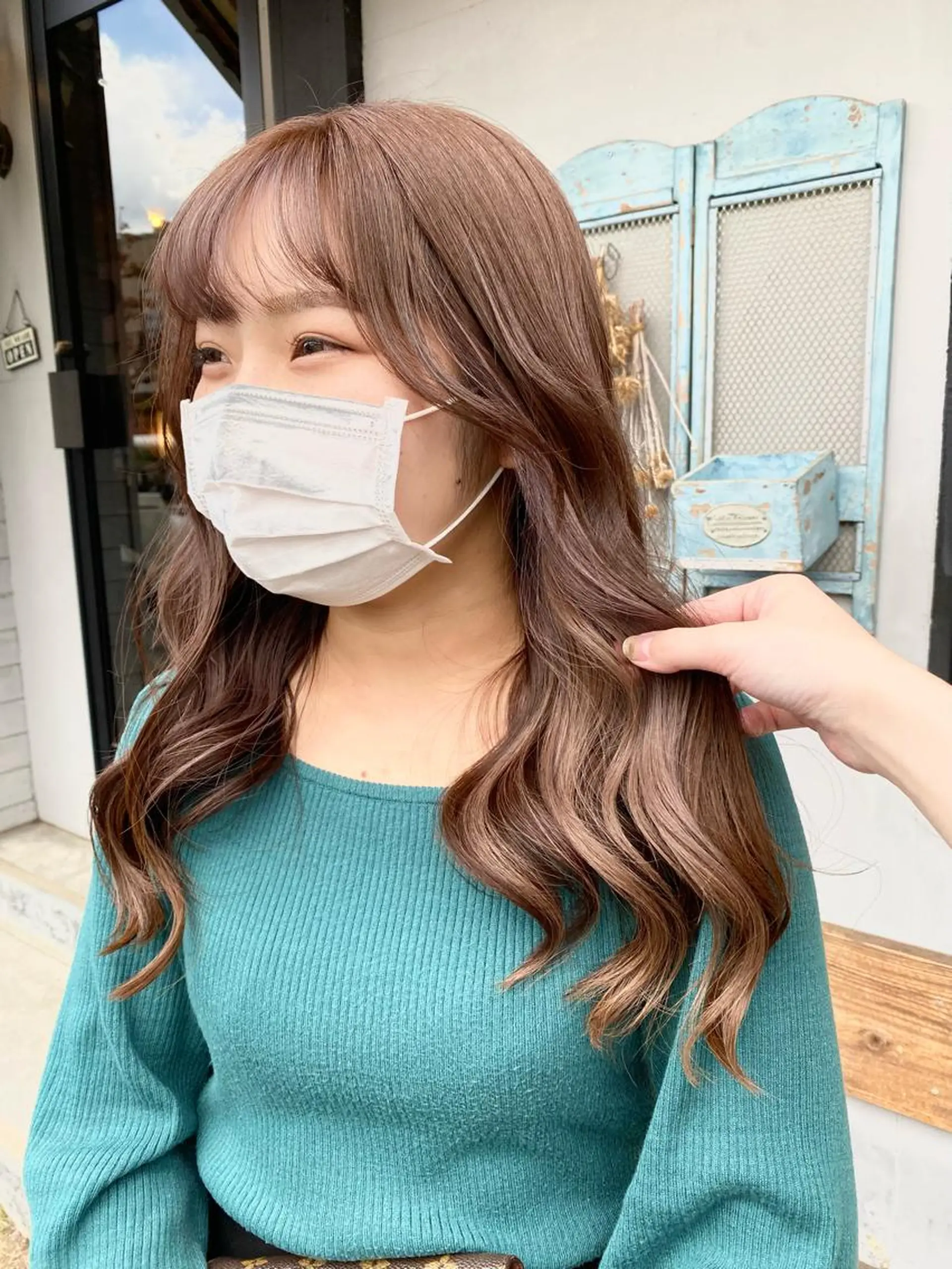セミロング カラー パーマ ヘアアレンジ メンズ キッズ ネイル マツエク・マツパ アイブロウ chapter問屋町 💘小室明華のヘアスタイル