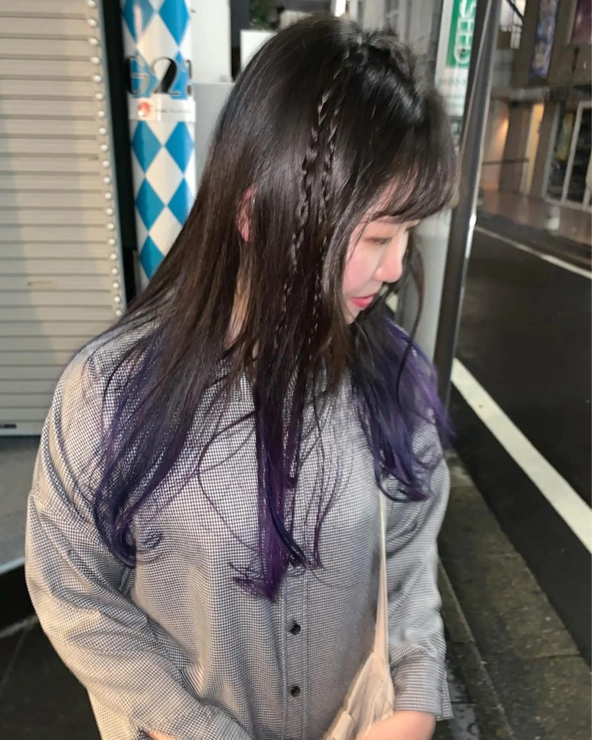 セミロング カラー ヘアアレンジ ピンクベージュ/新潟 万代/高橋桃葉🍑のヘアスタイル