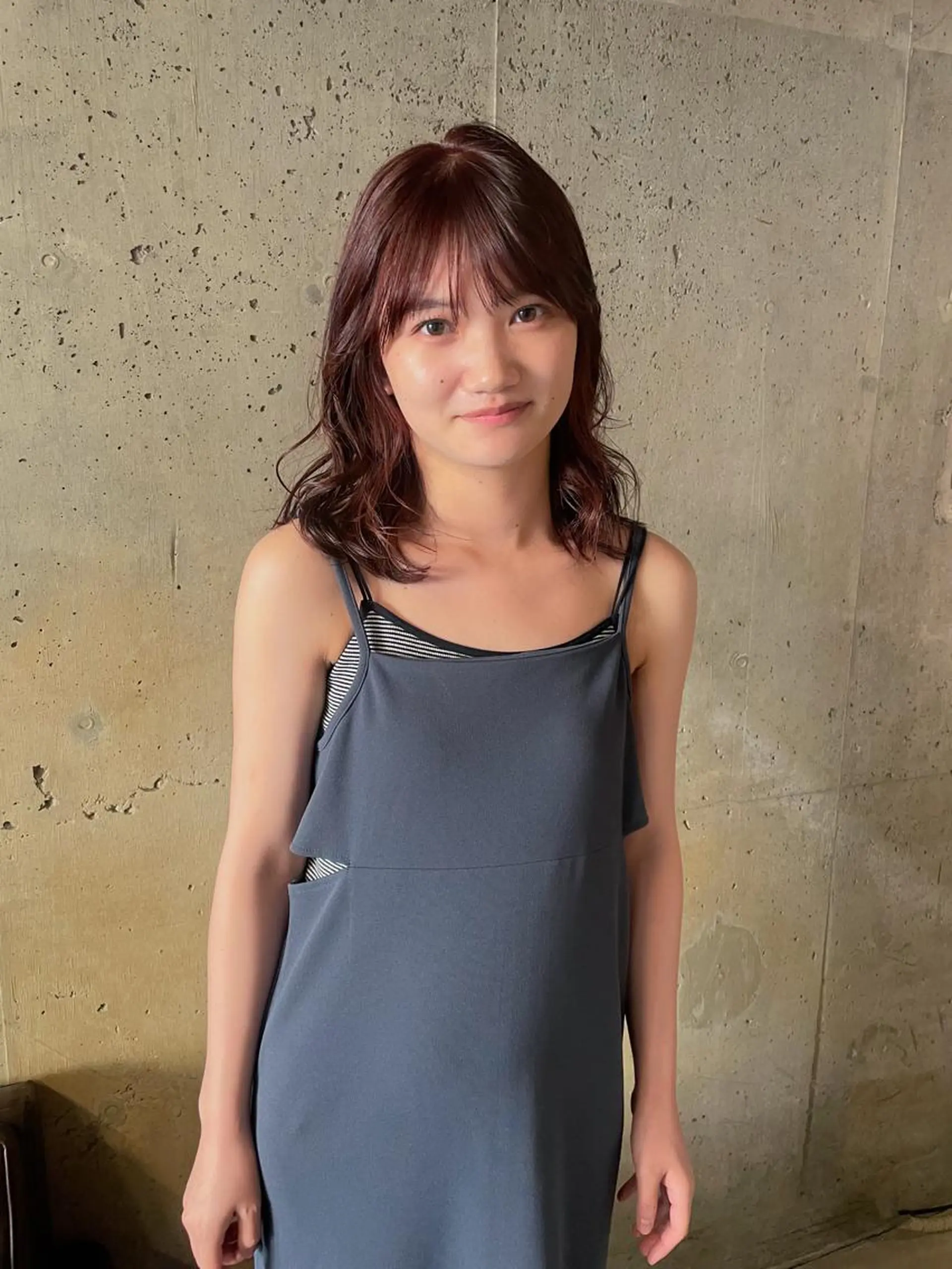 ミディアム カラー パーマ パーマ/レイヤー 岩山丈一郎のヘアスタイル