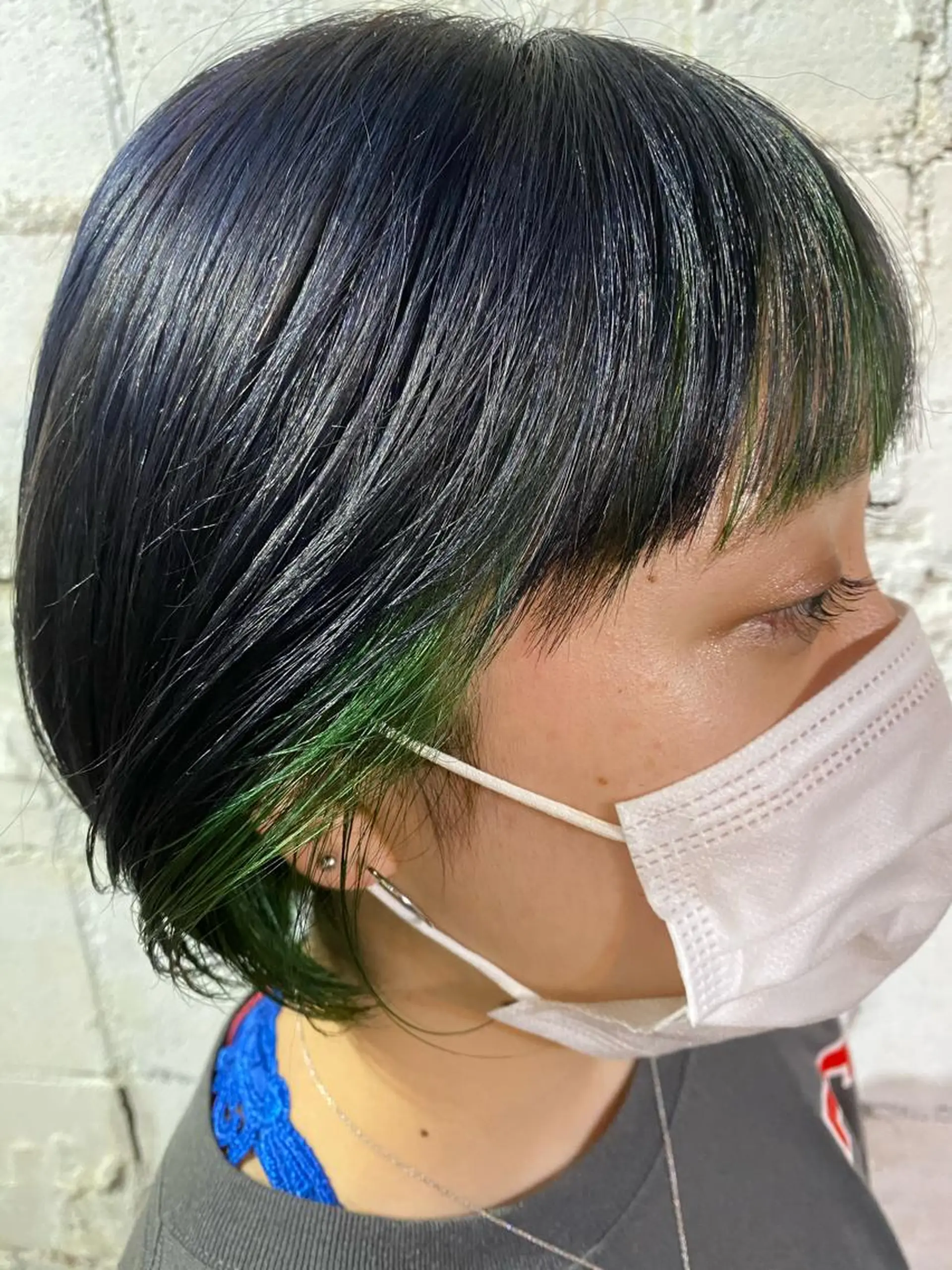 ショート カラー ミストバング フェイスフレーミング 【韓国レイヤー特化 ハッシュカット】のヘアスタイル