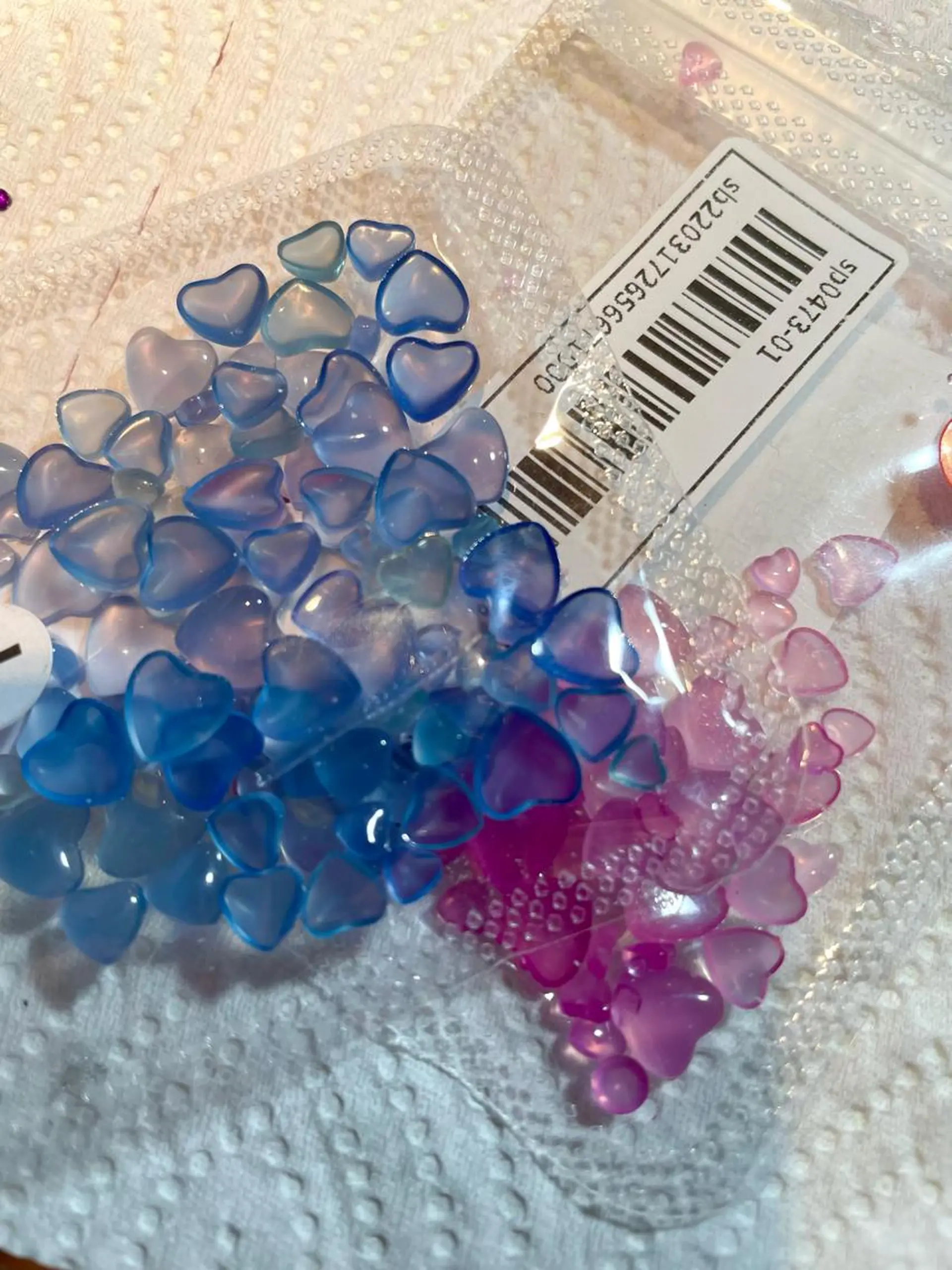 ネイル ブルー ピンク Nail ヌシん家 AKANEのネイルデザイン