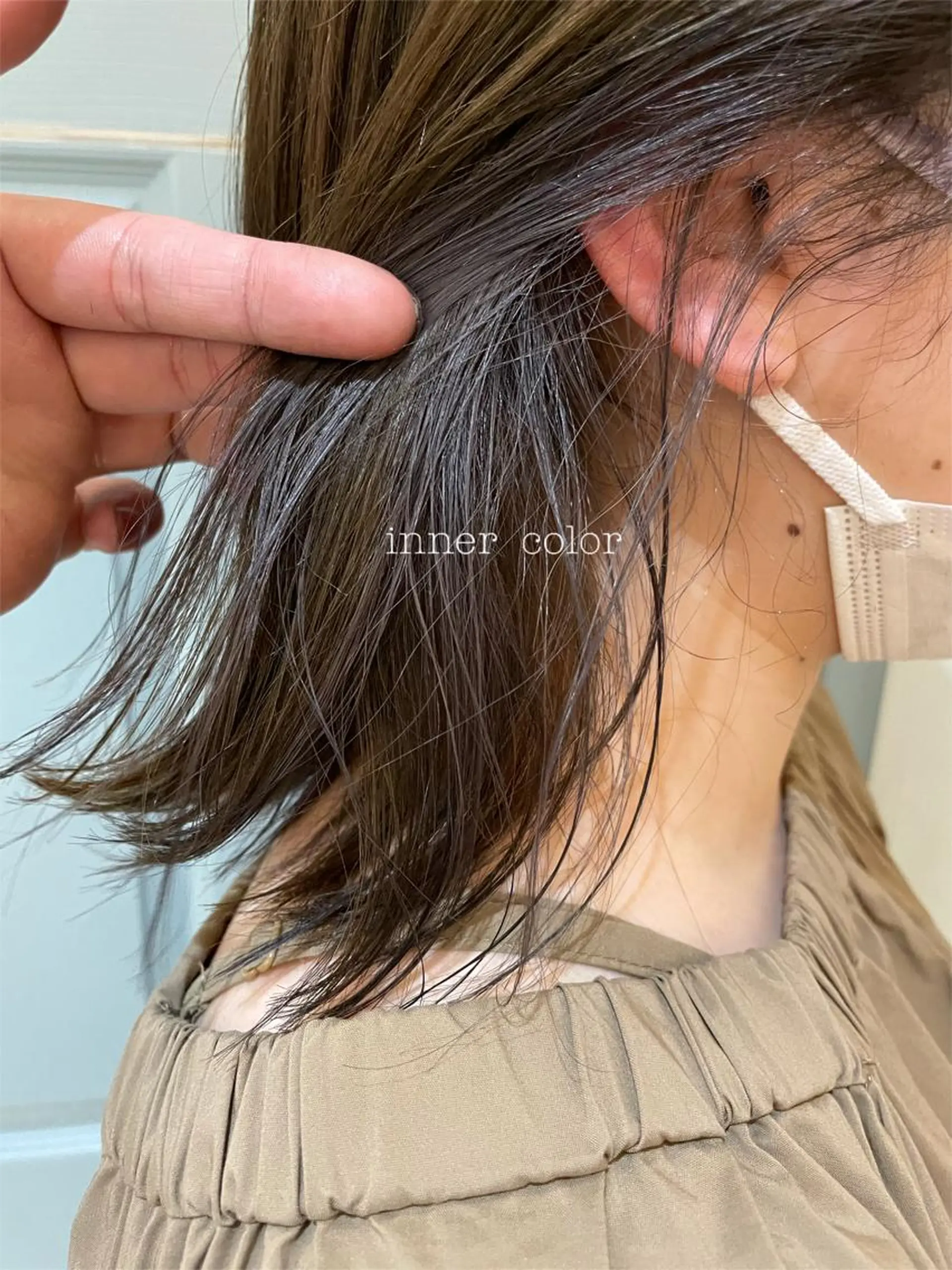 ショート カラー ケアブリーチ/ エクステ/レイヤーのヘアスタイル