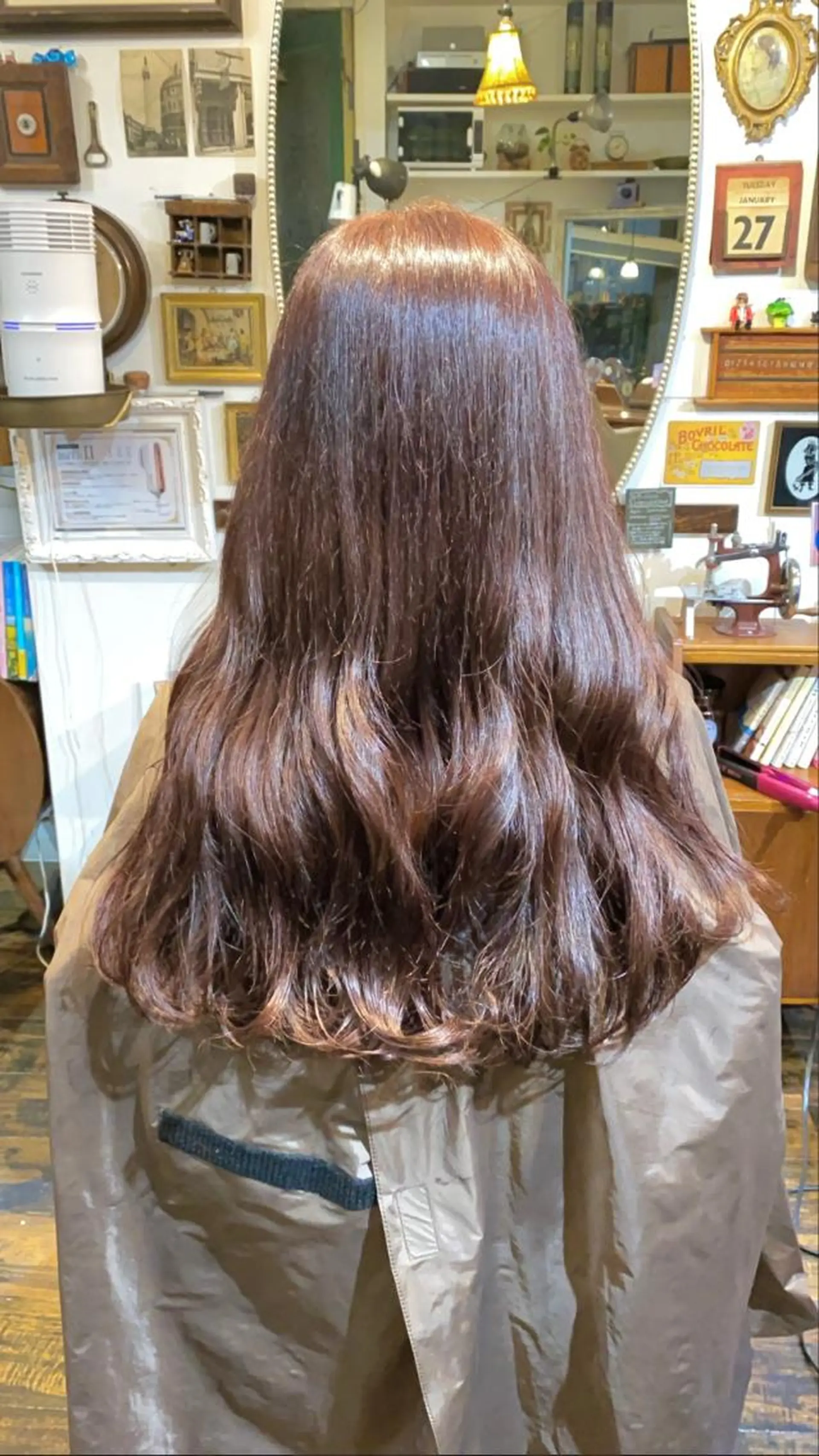 ロング ピンクブラウン ヤスザトアヤノ ／レイヤー／オリーブのヘアスタイル