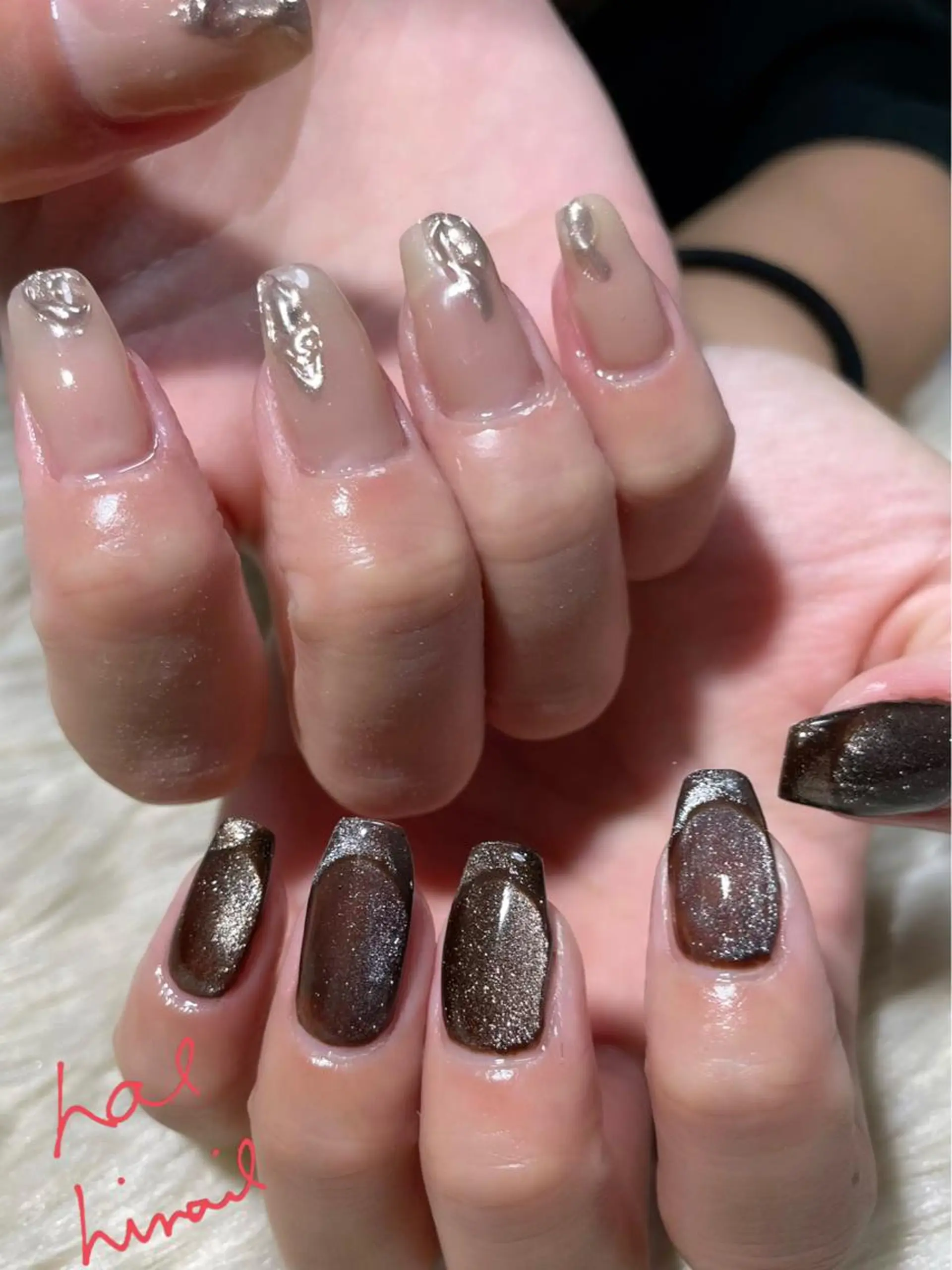 ネイル フレンチネイル オンブレフレンチ はるひな ねいるのネイルデザイン