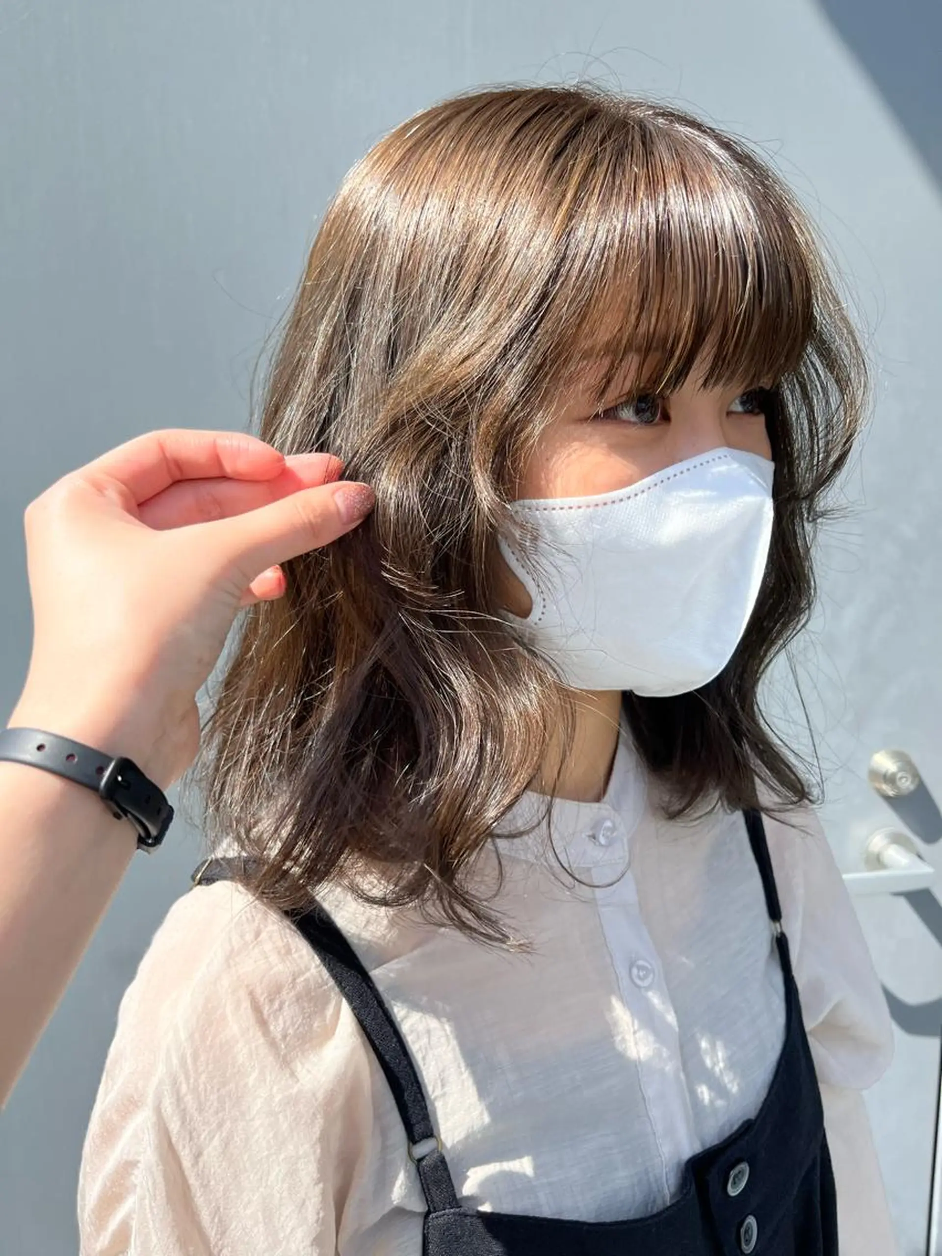 ミディアム カラー オリーブカラー haruka 🩶のヘアスタイル