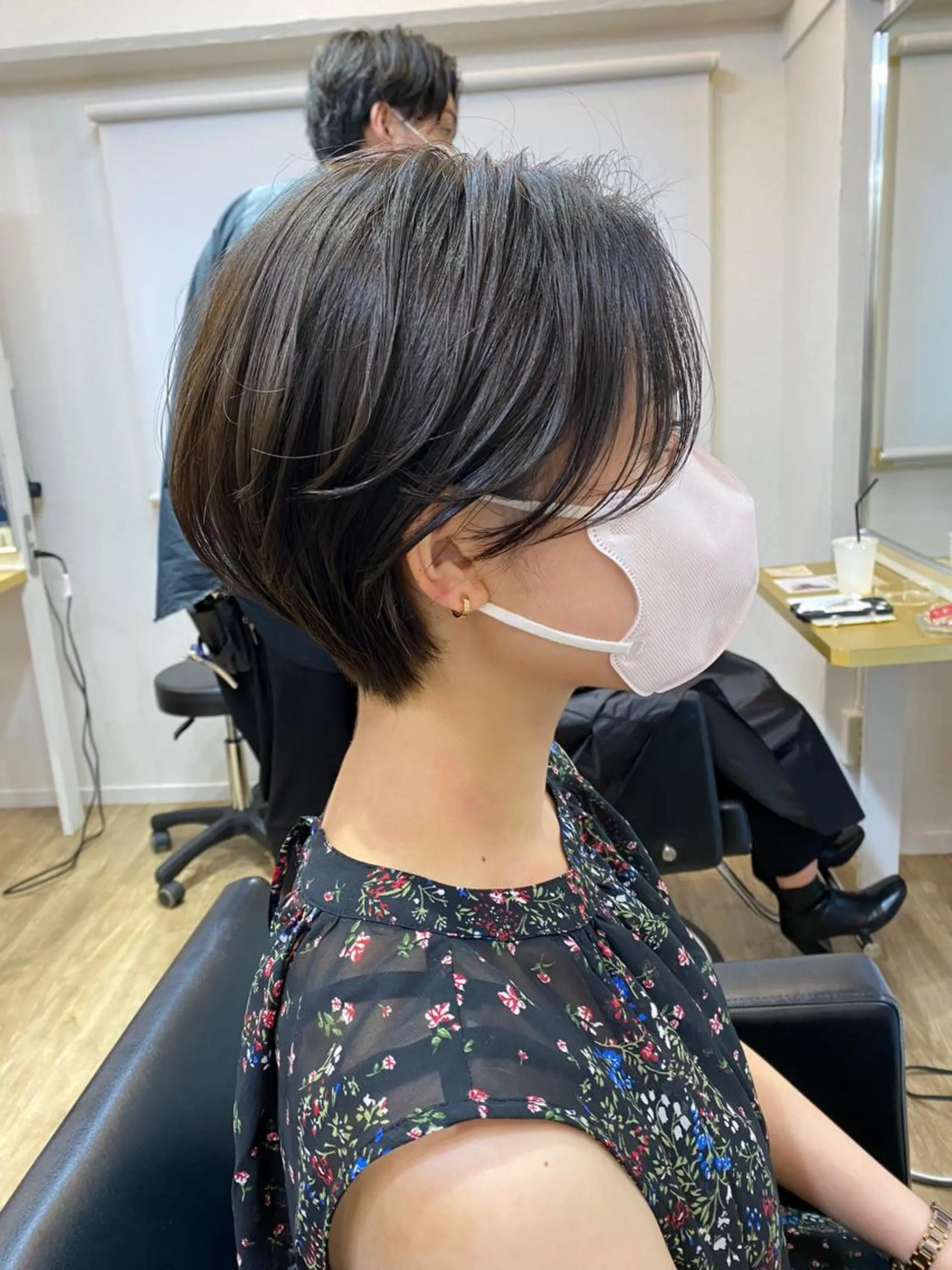 ショート カラー ハンサムショート ブリーチ ケアブリーチ ダブルカラー ハイライトカラー lab.by ioe中崎店所属・中北篤志 ショートボブのヘアスタイル