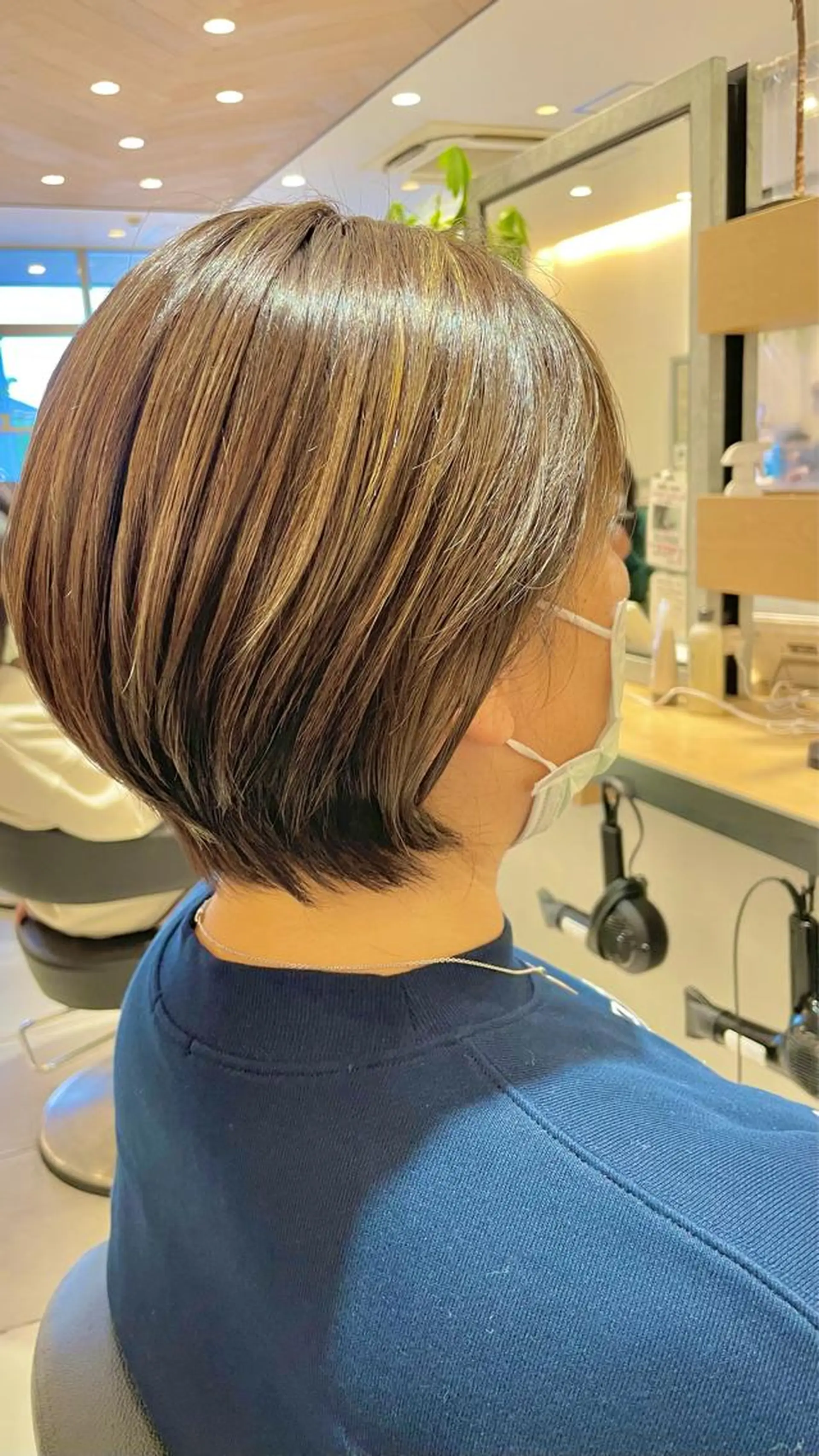 ショート カラー ヘアカラー トリートメント ヘアセット 渡部雄大 ショート／縮毛矯正のヘアスタイル