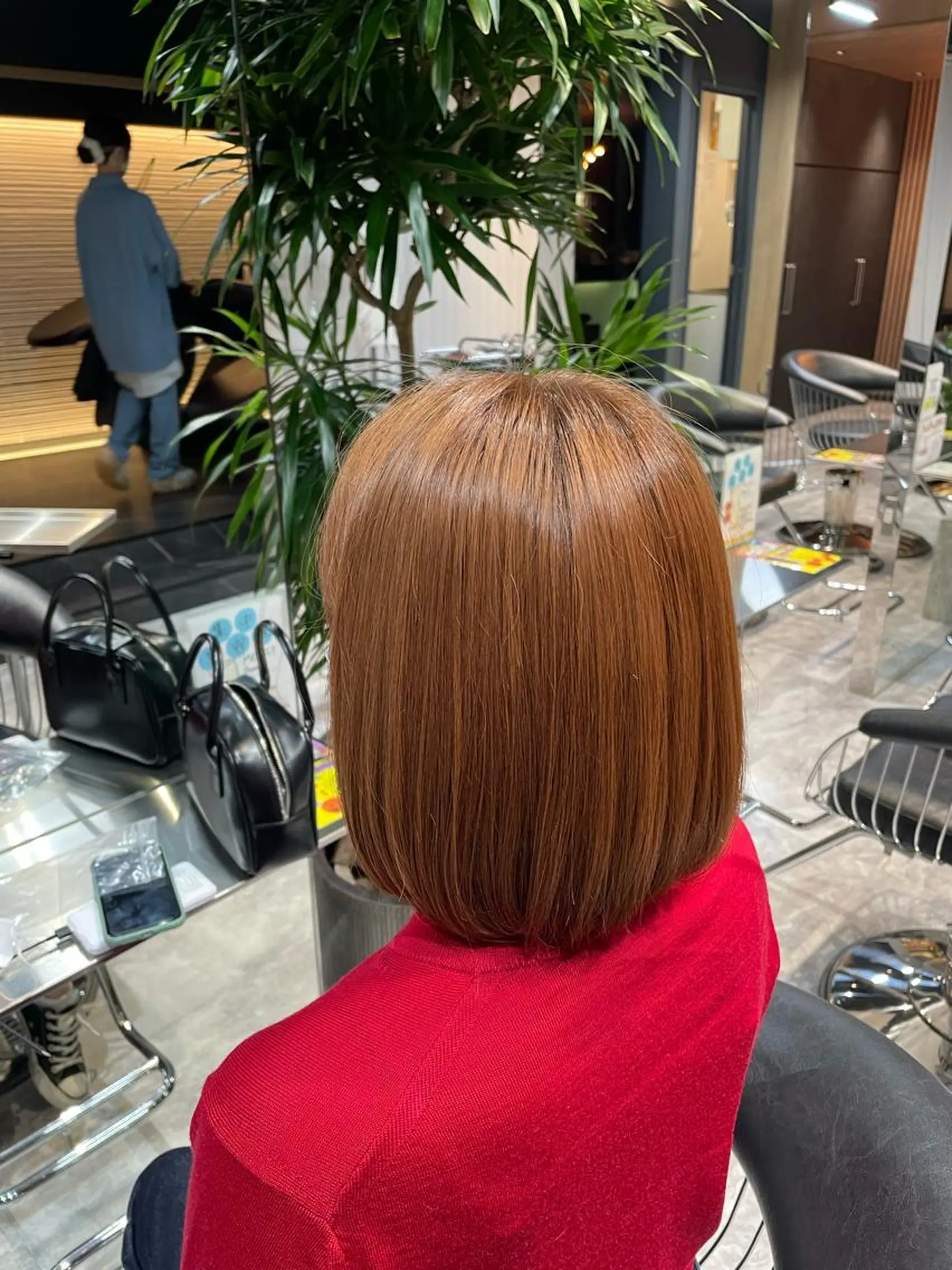 ミディアム カラー ハイトーンカラー カット Respia所属・白石 紗弥加 銀座/透明感/艶髪のヘアスタイル