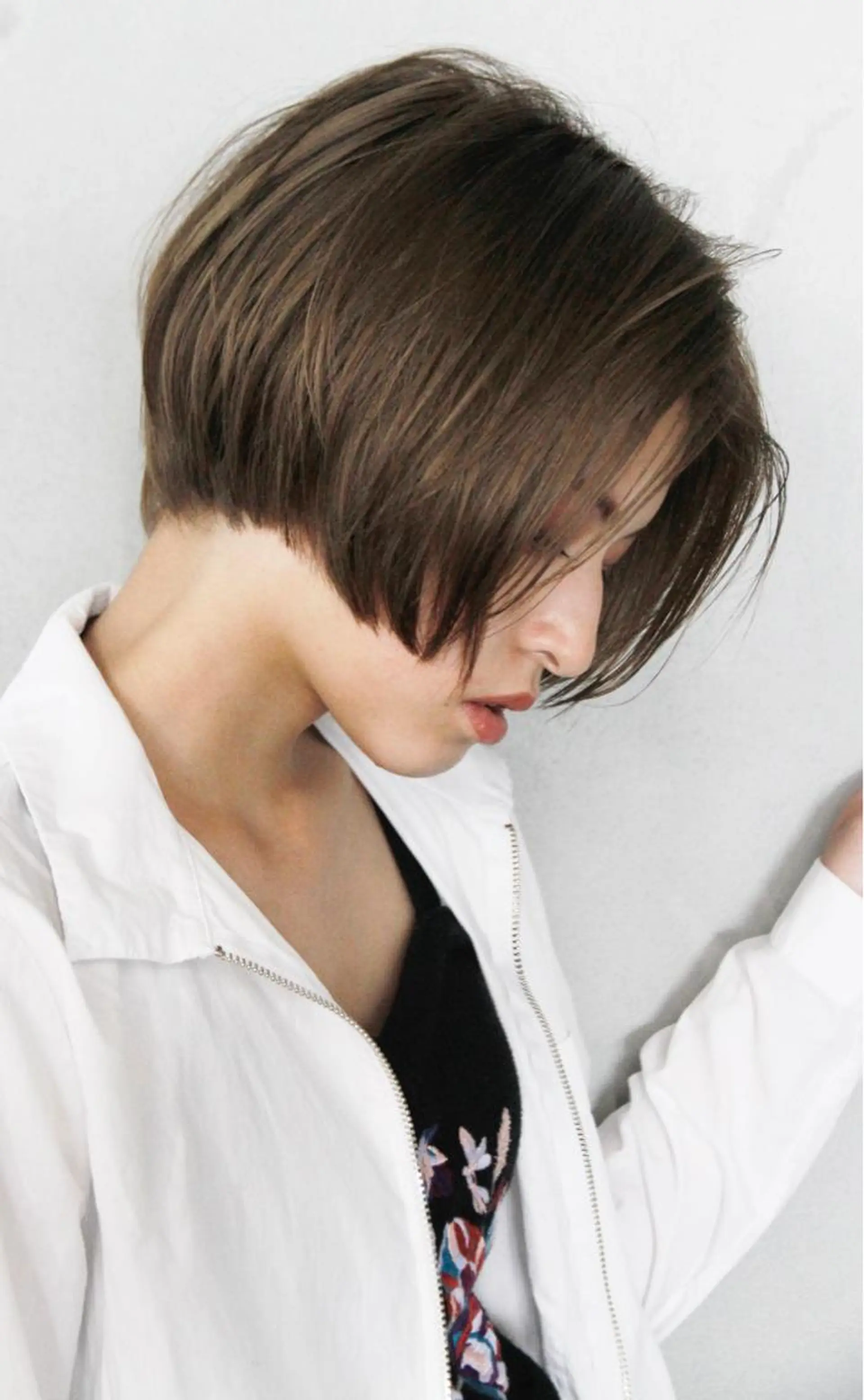 ショート カラー ショートヘア ボブ/ショート/ 白髪染め/メンズ葛西のヘアスタイル