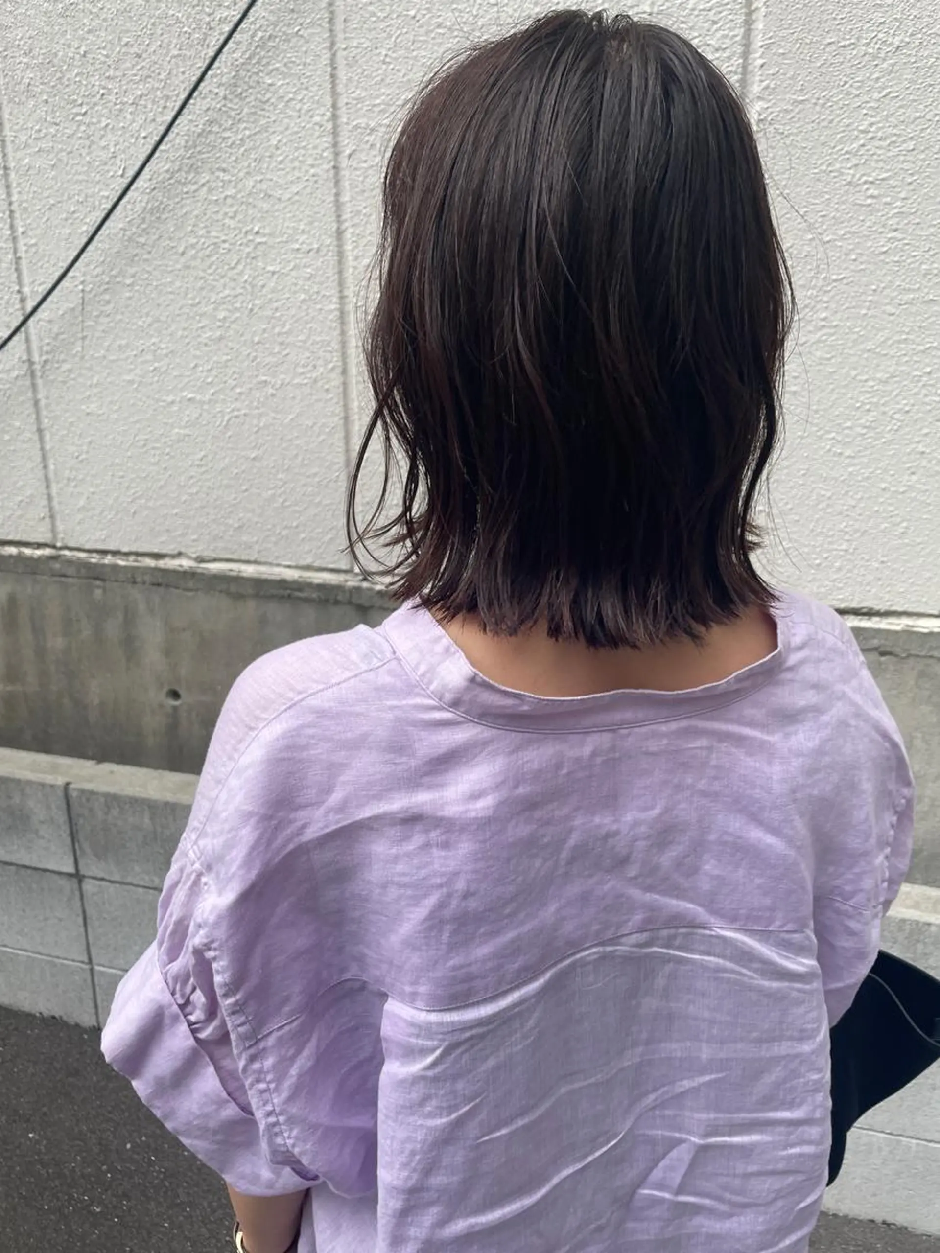 セミロング カット ヘアカラー トリートメント さの あやねのヘアスタイル