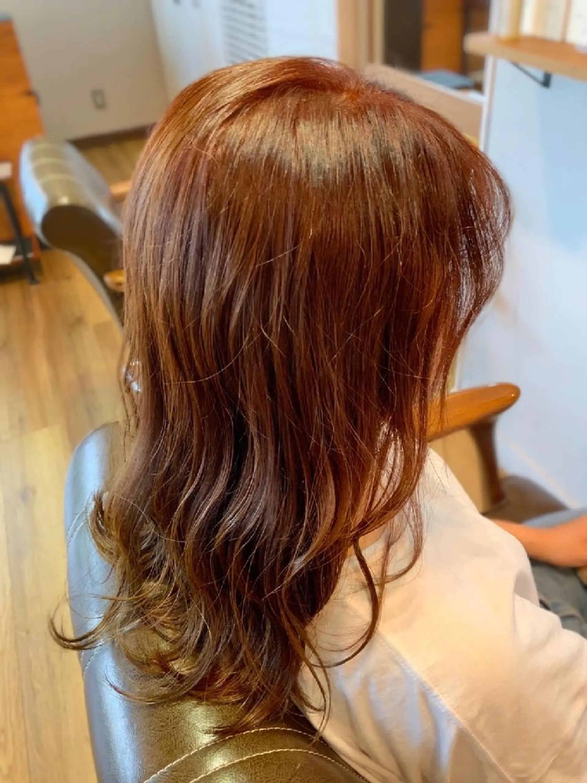 カラー オレンジ カット ヘアカラー トリートメント 堀 望美のヘアスタイル